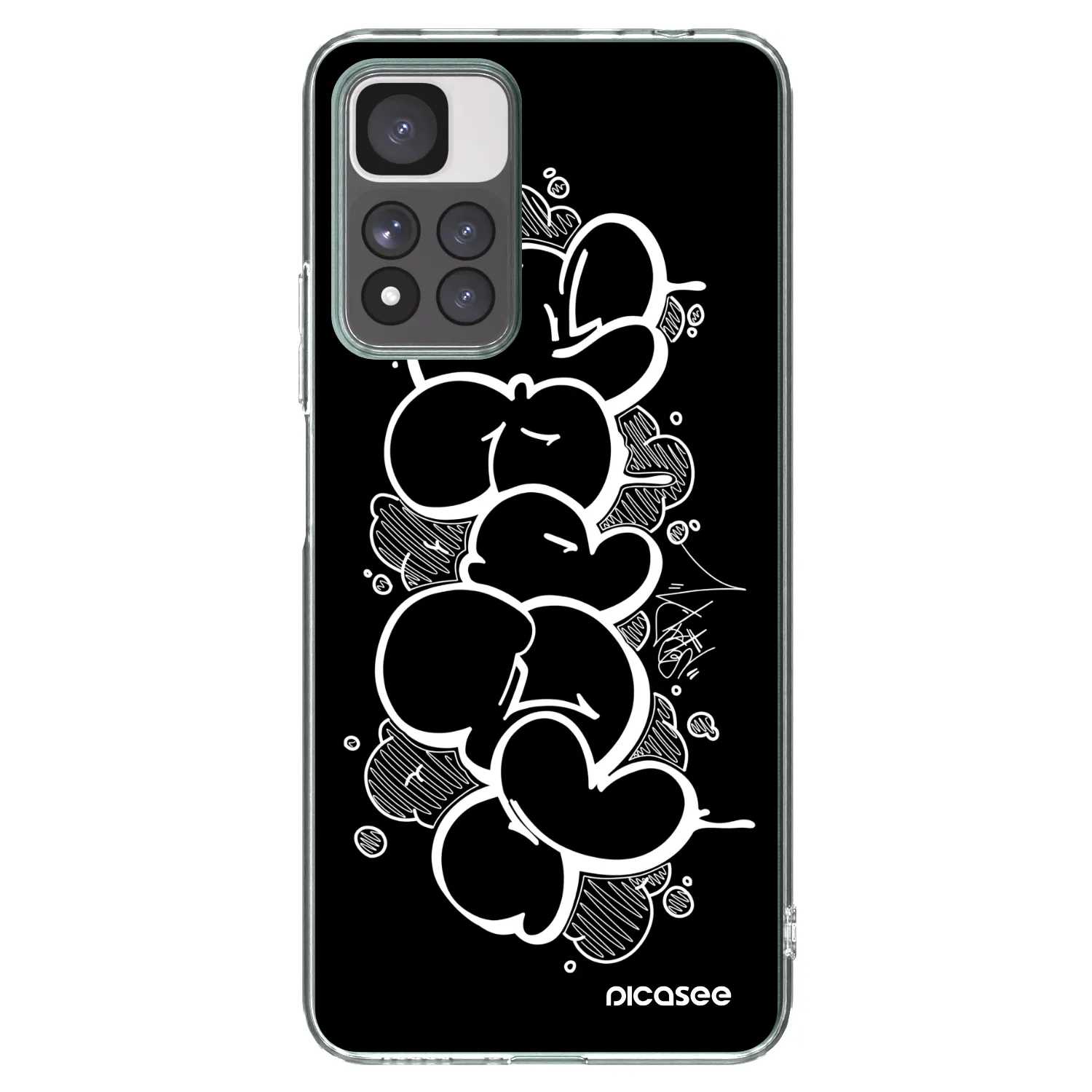 Picasee silikonový průhledný obal pro Xiaomi Redmi Note 11 Pro+ 5G - Throw UP