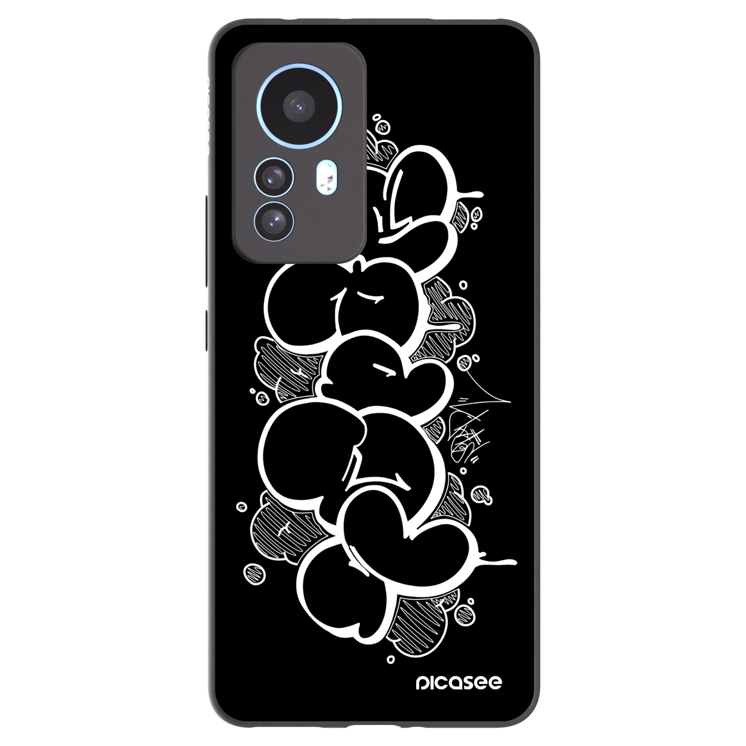 Picasee silikonový černý obal pro Xiaomi 12T Pro - Throw UP