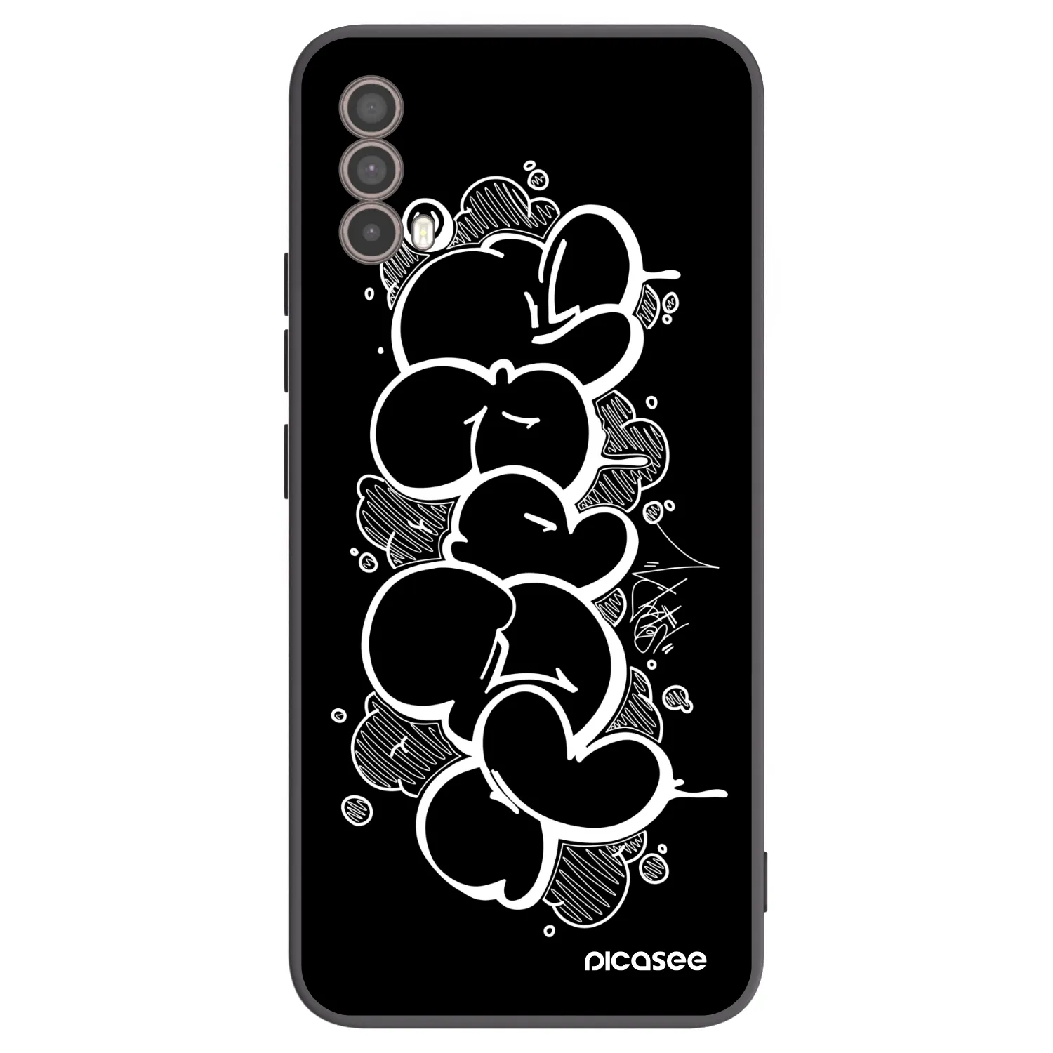 Picasee silikonový černý obal pro Motorola Moto E40 - Throw UP