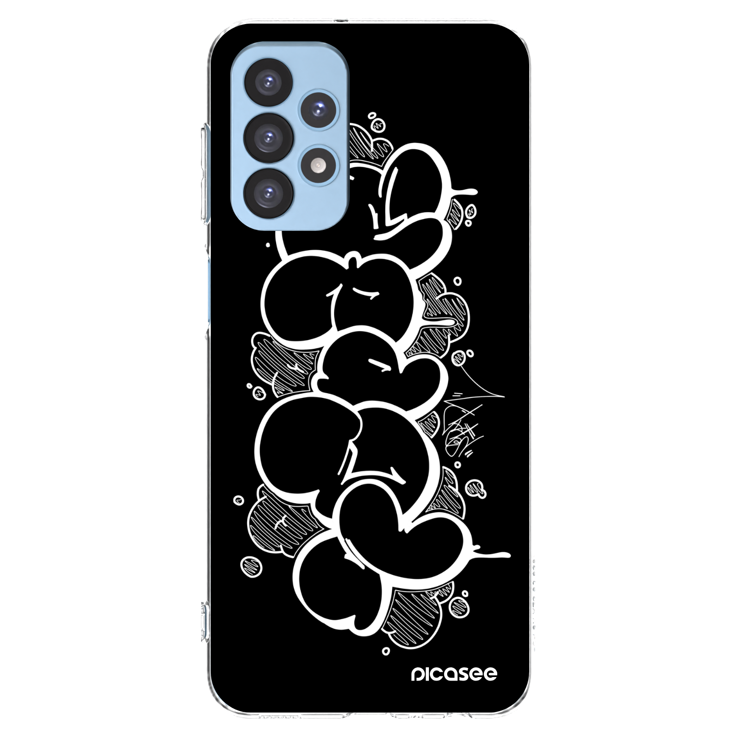 Picasee silikonový průhledný obal pro Samsung Galaxy A23 A235F 4G - Throw UP