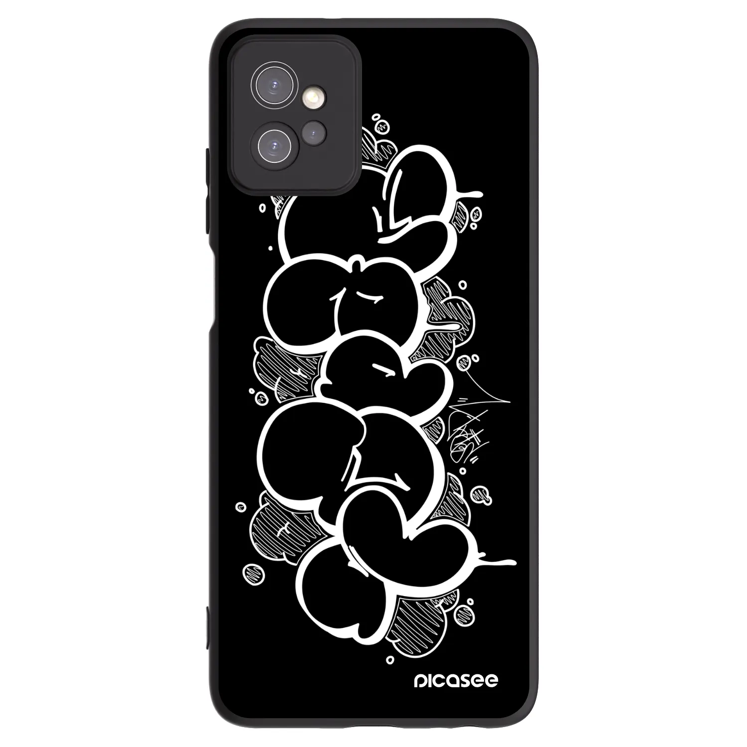 Picasee silikonový černý obal pro Motorola Moto G32 - Throw UP