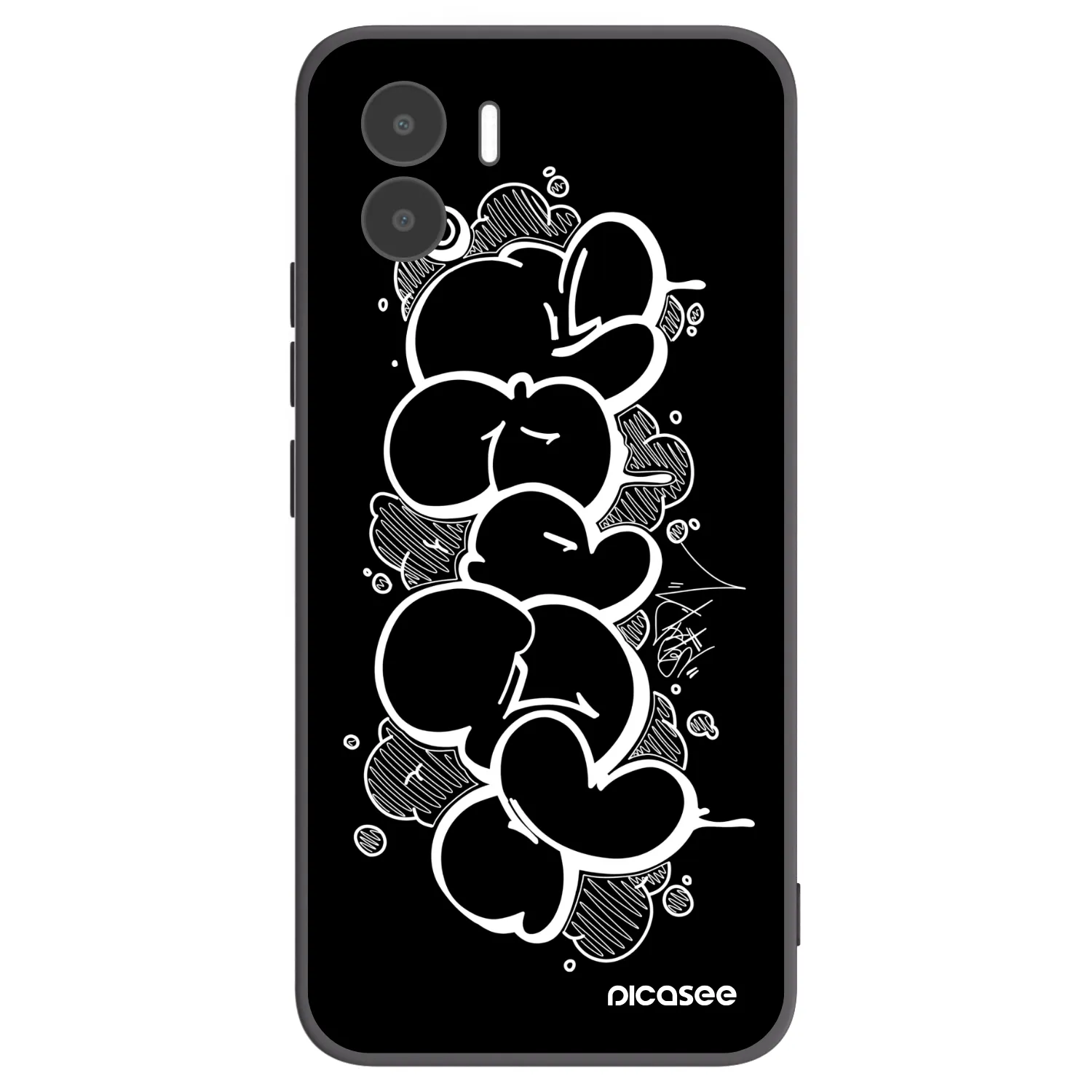 Picasee silikonový černý obal pro Xiaomi Redmi A1 - Throw UP
