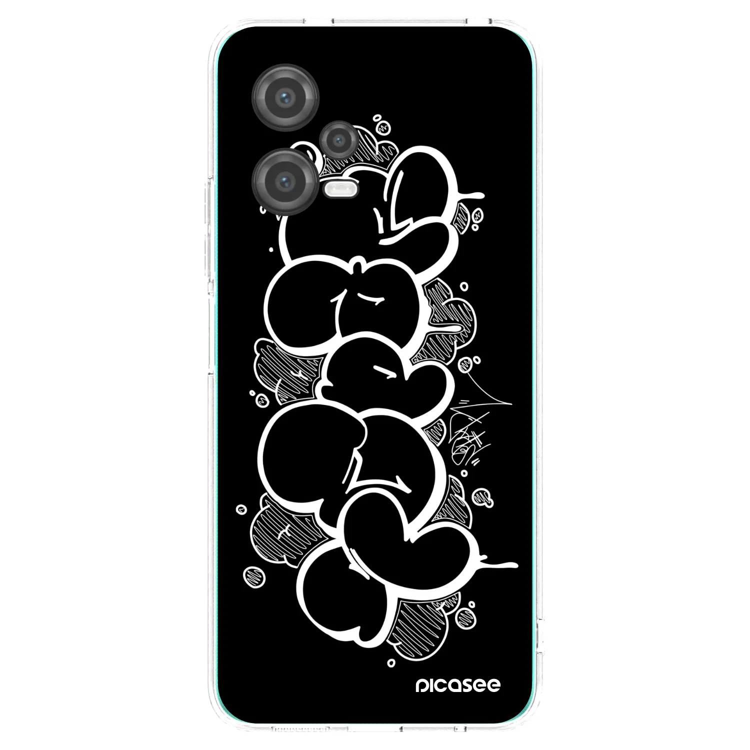 Picasee silikonový průhledný obal pro Xiaomi Poco X5 - Throw UP