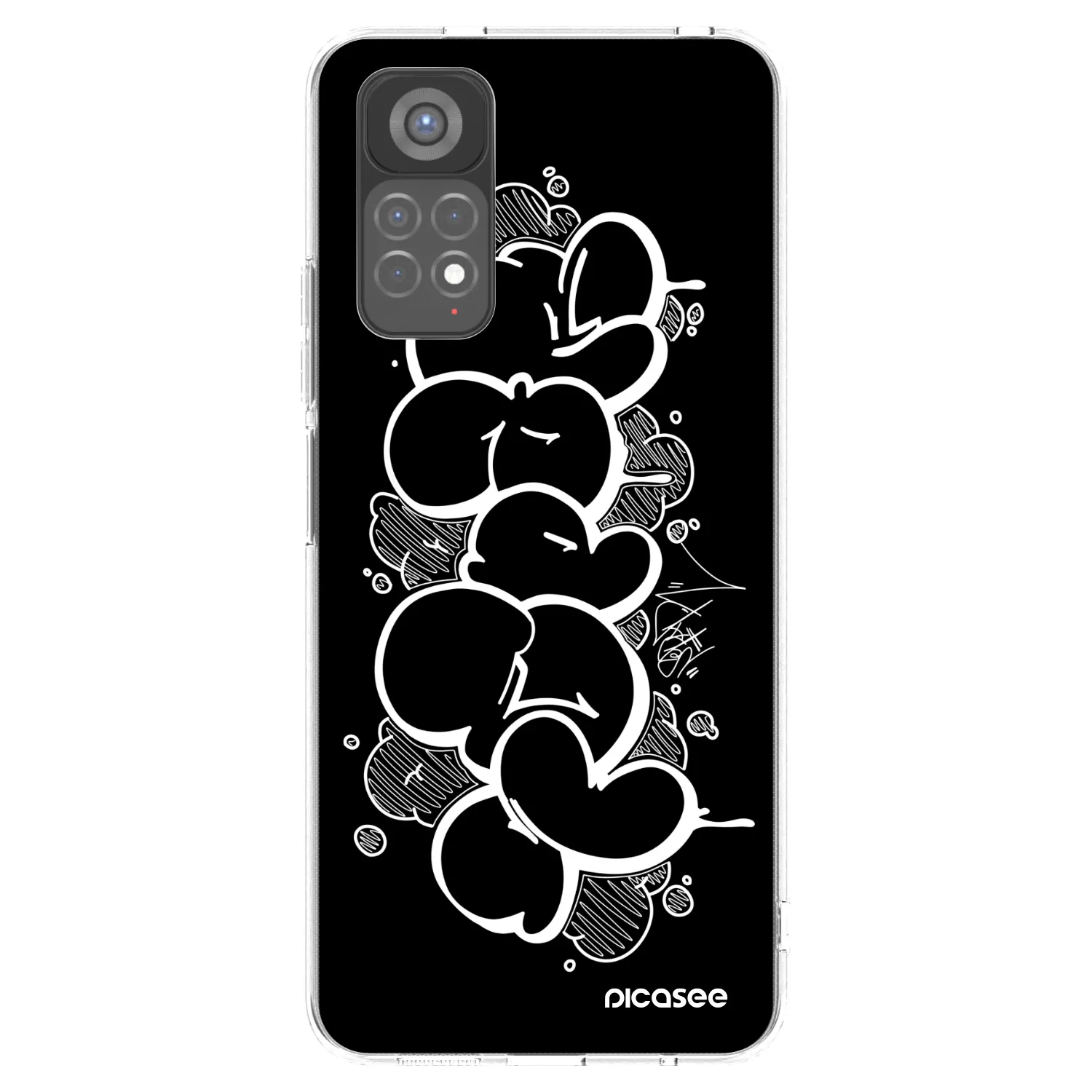 Picasee silikonový průhledný obal pro Xiaomi Redmi Note 11S 5G - Throw UP