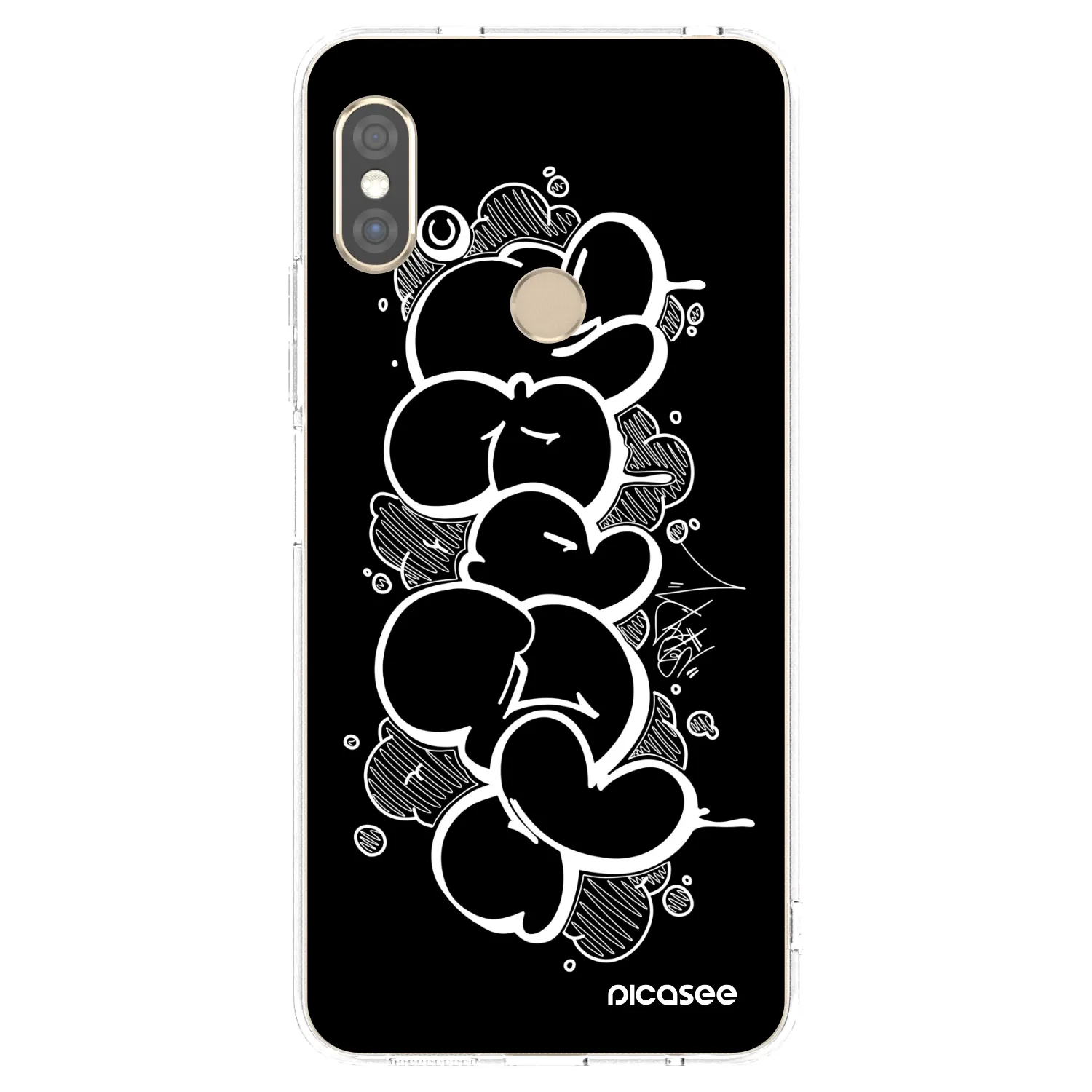 Picasee silikonový průhledný obal pro Xiaomi Redmi Note 5 Global - Throw UP