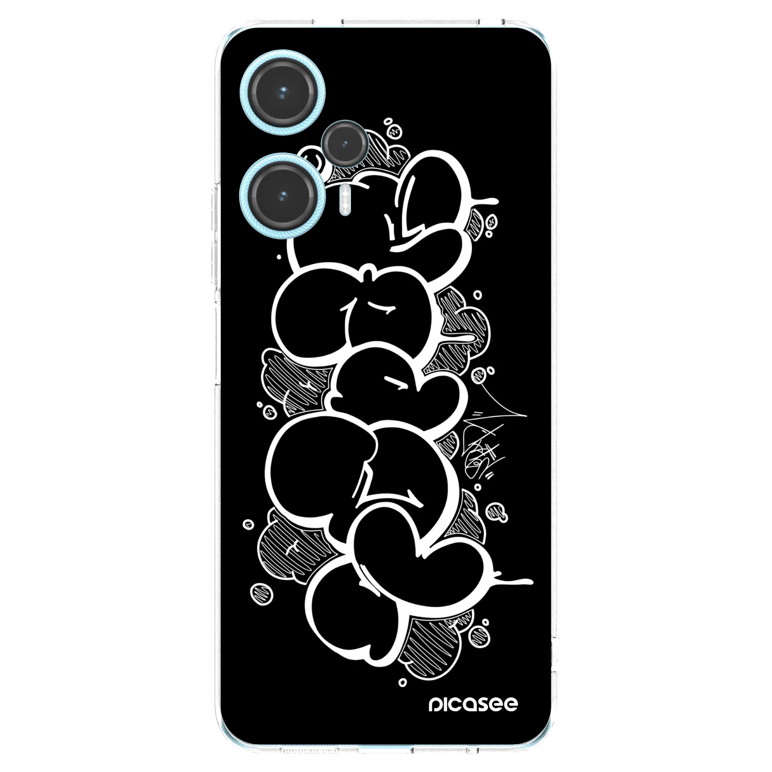 Picasee silikonový průhledný obal pro Xiaomi Poco F5 - Throw UP