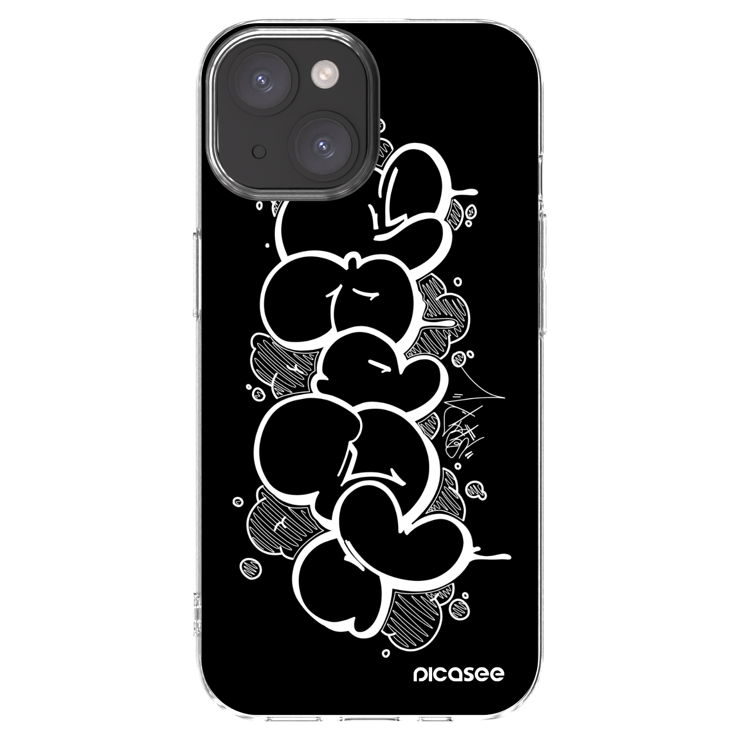 Picasee silikonový průhledný obal pro Apple iPhone 15 - Throw UP