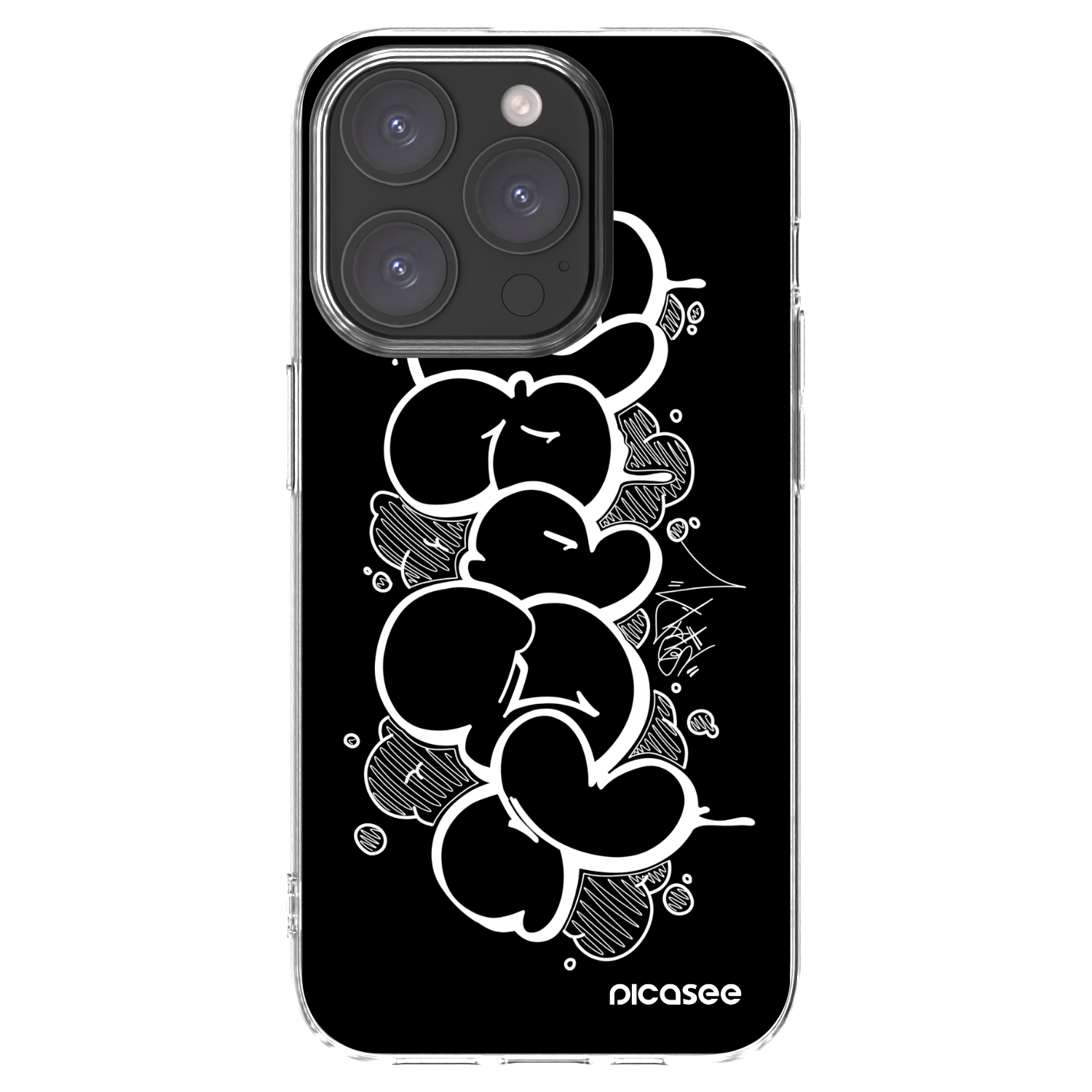 Picasee silikonový průhledný obal pro Apple iPhone 15 Pro - Throw UP