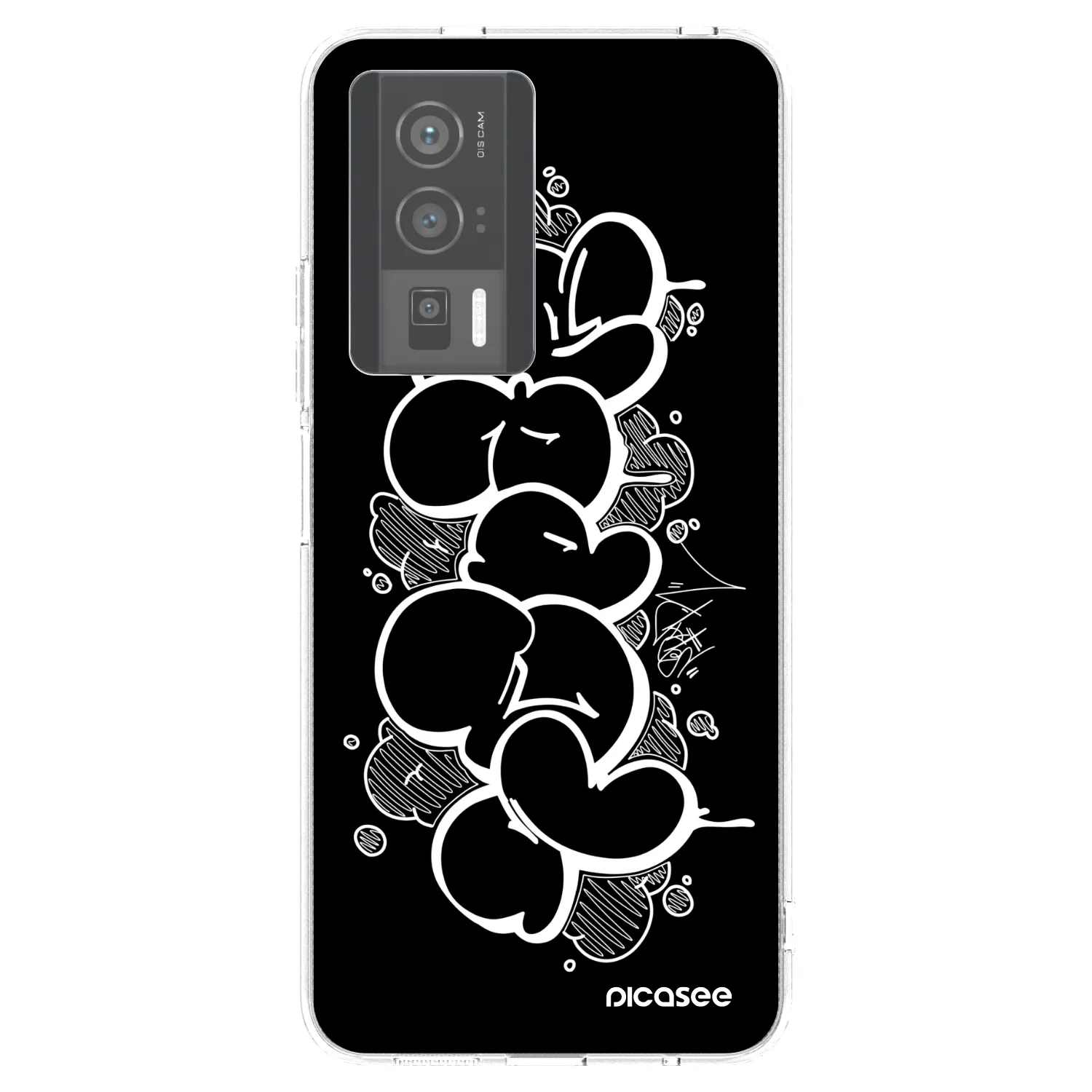 Picasee silikonový průhledný obal pro Xiaomi Poco F5 Pro 5G - Throw UP