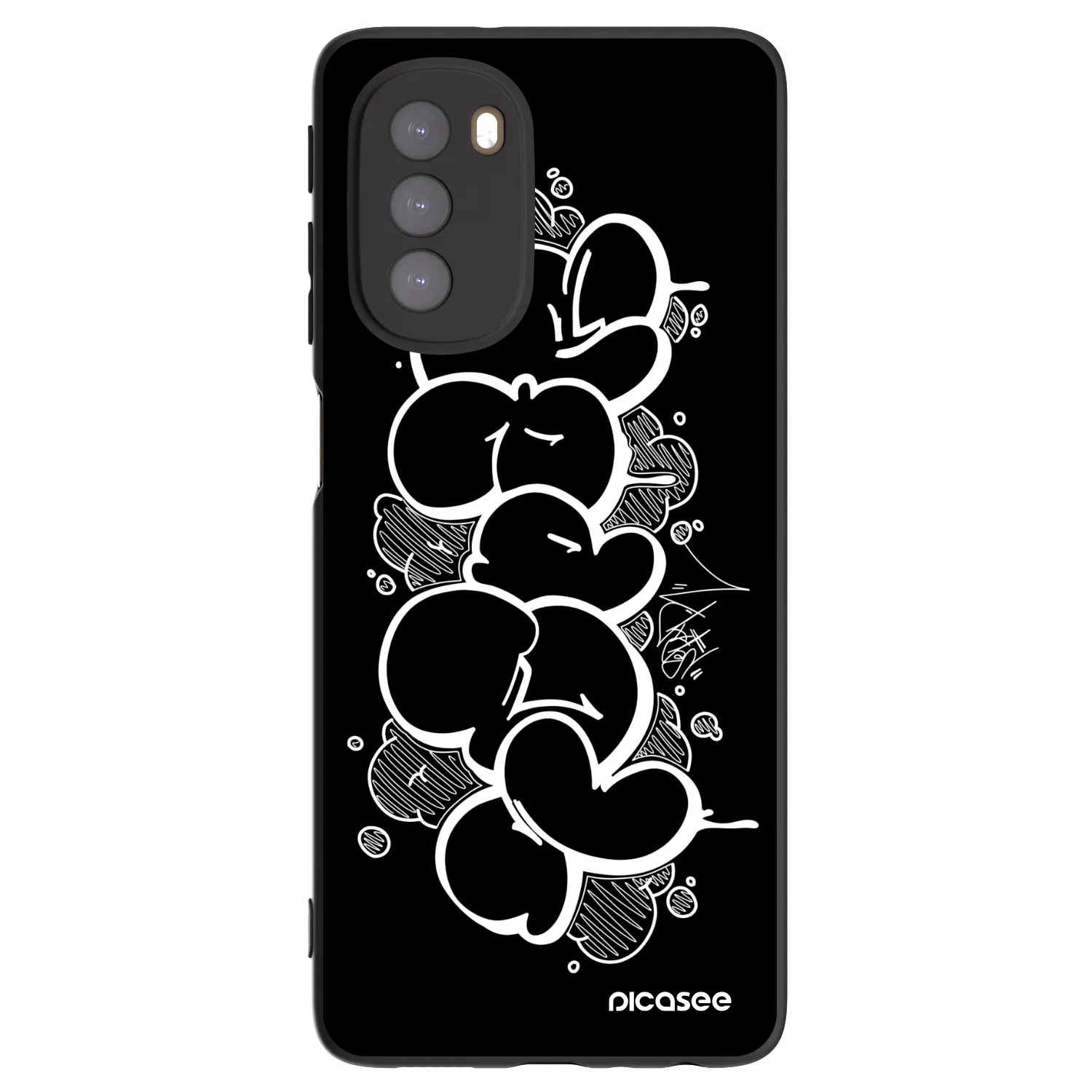 Picasee silikonový černý obal pro Motorola Moto G51 - Throw UP
