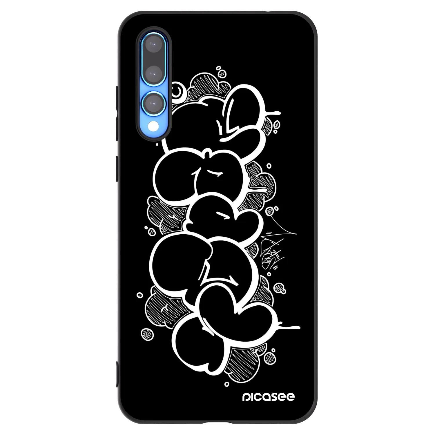 Picasee silikonový černý obal pro Huawei P20 Pro - Throw UP