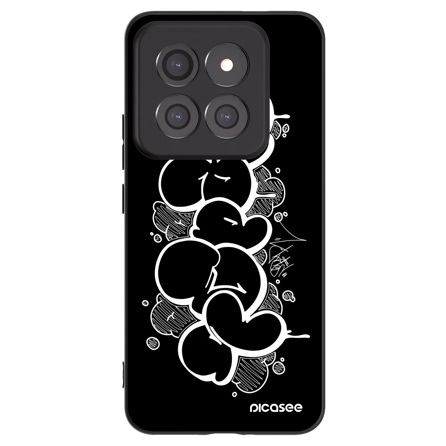 Picasee silikonový černý obal pro Xiaomi 14 Pro - Throw UP