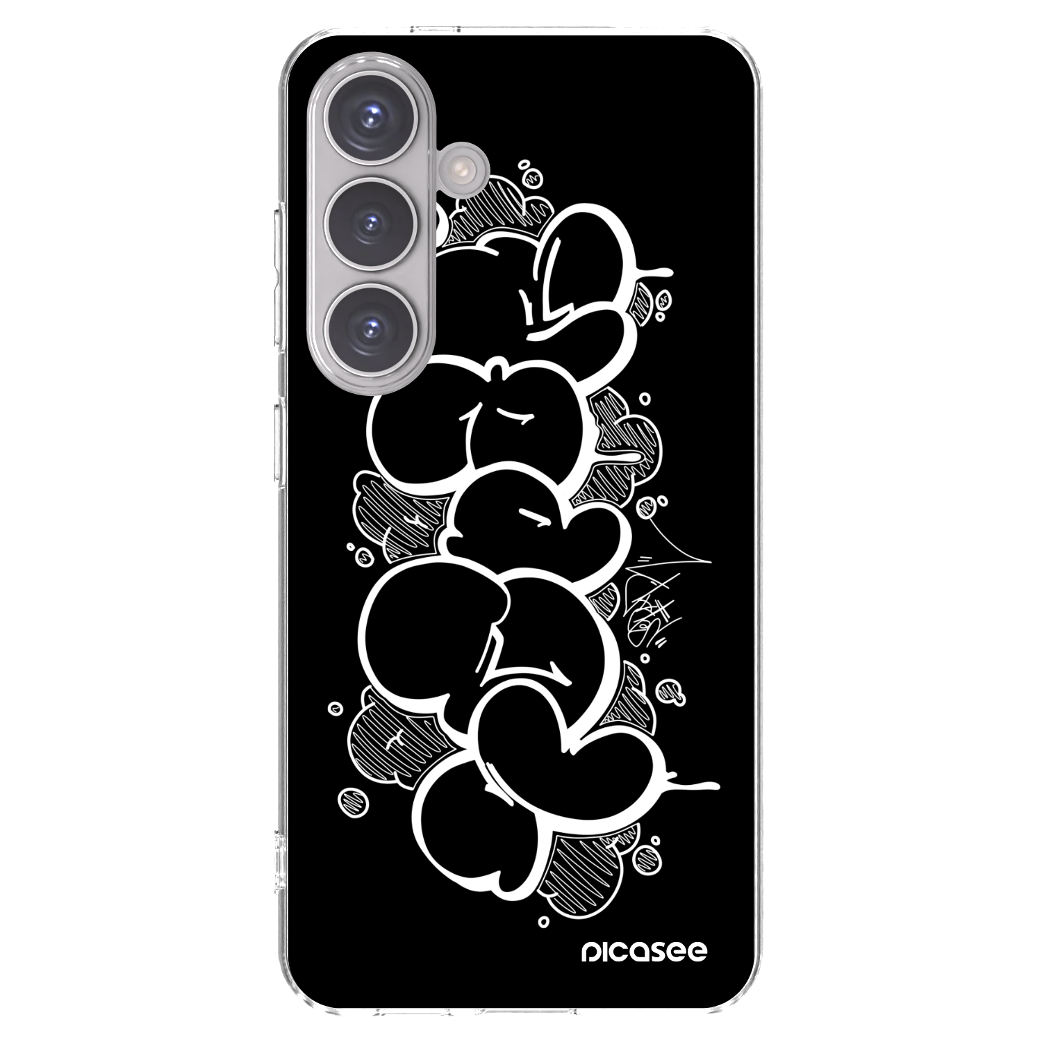 Picasee silikonový průhledný obal pro Samsung Galaxy S24 S921B 5G - Throw UP