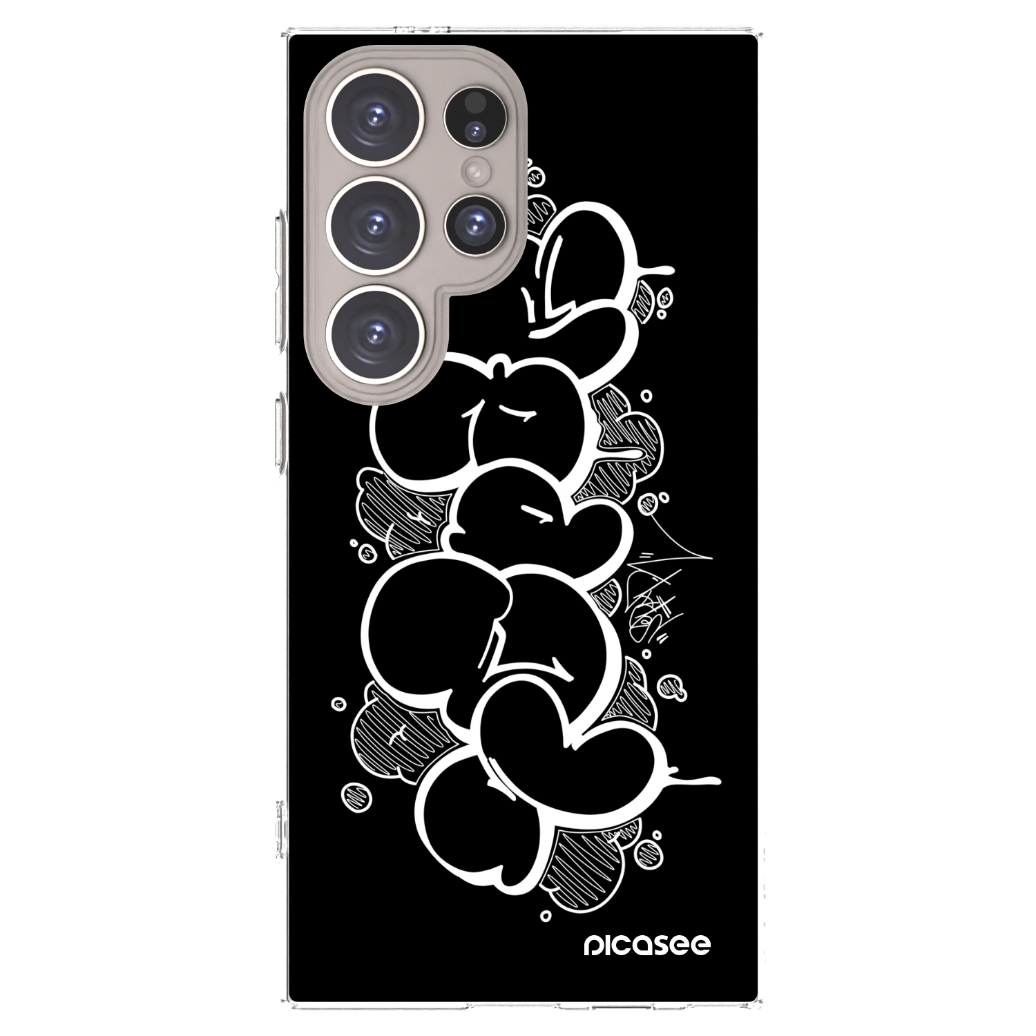 Picasee silikonový průhledný obal pro Samsung Galaxy S24 Ultra S928B 5G - Throw UP