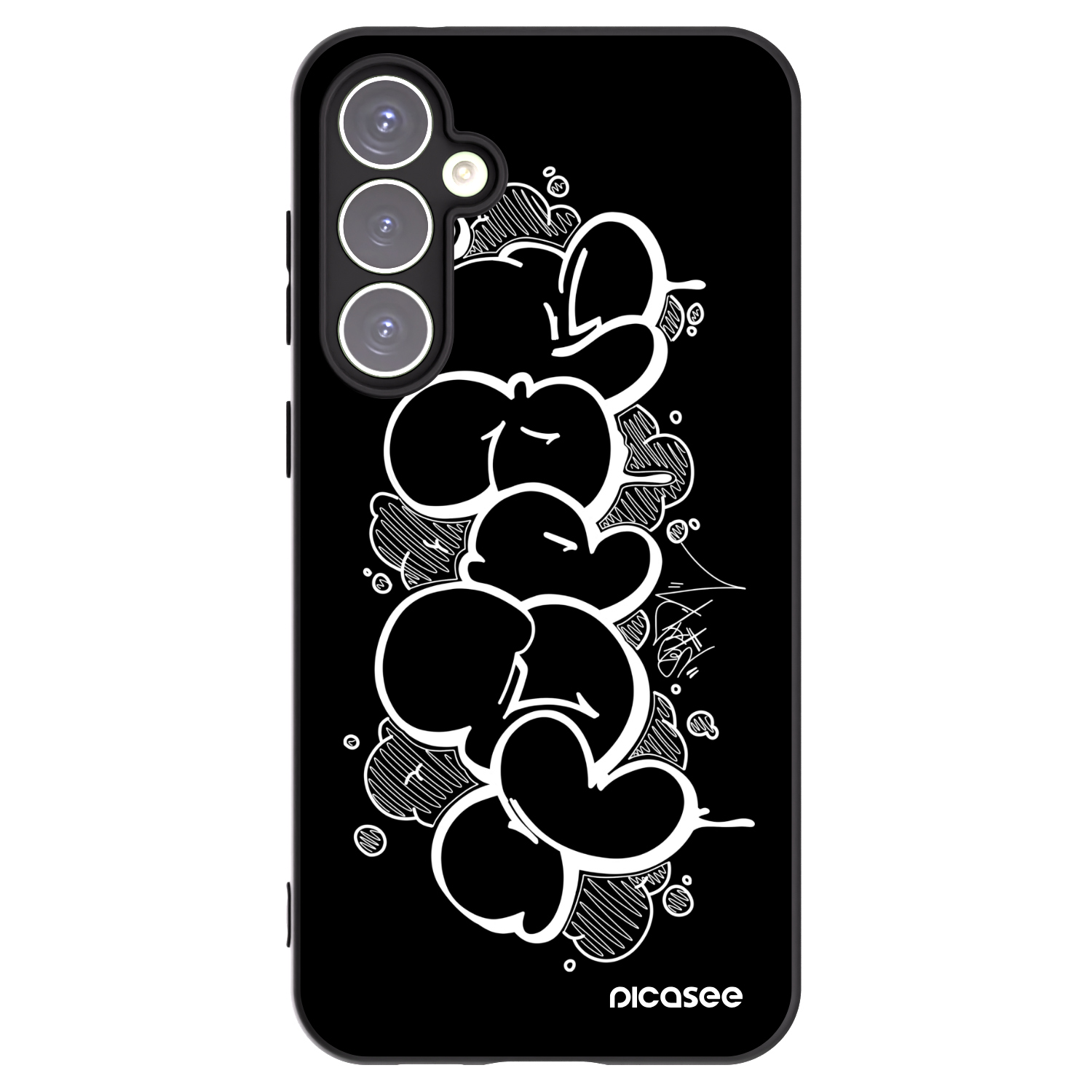Picasee silikonový černý obal pro Samsung Galaxy S23 FE S711B - Throw UP