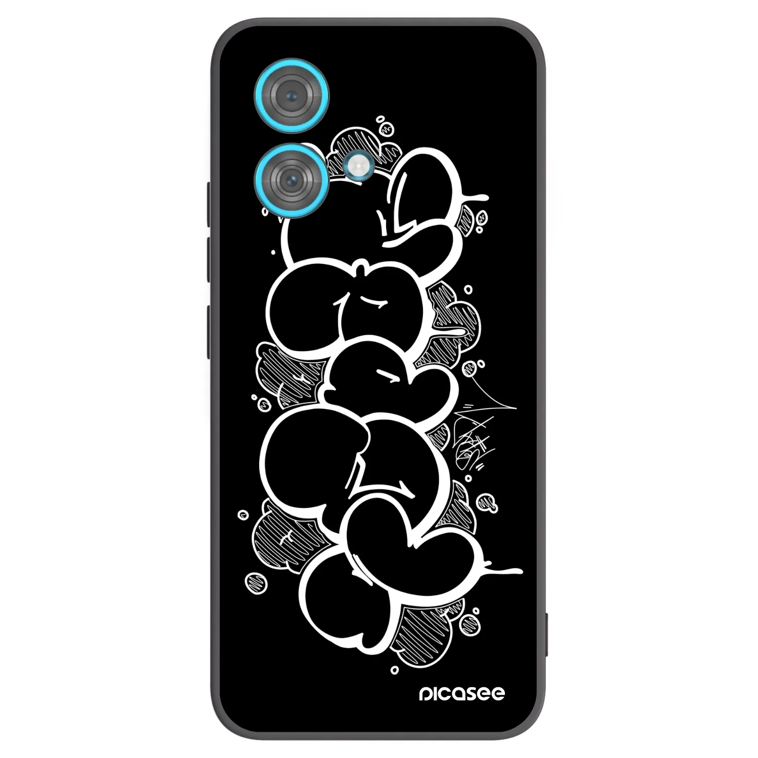 Picasee silikonový černý obal pro Motorola Edge 40 Neo - Throw UP