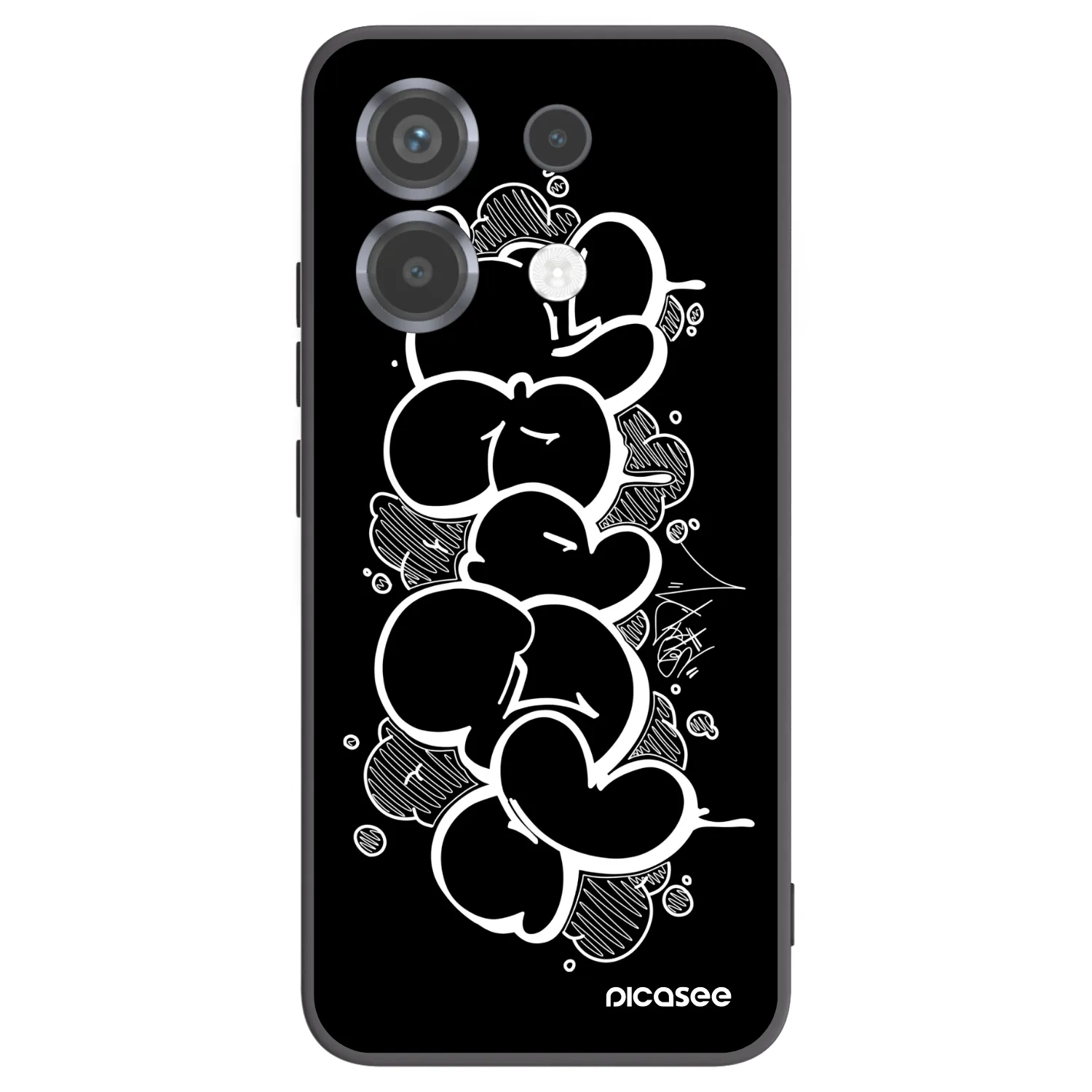 Picasee silikonový černý obal pro Xiaomi Poco X6 - Throw UP