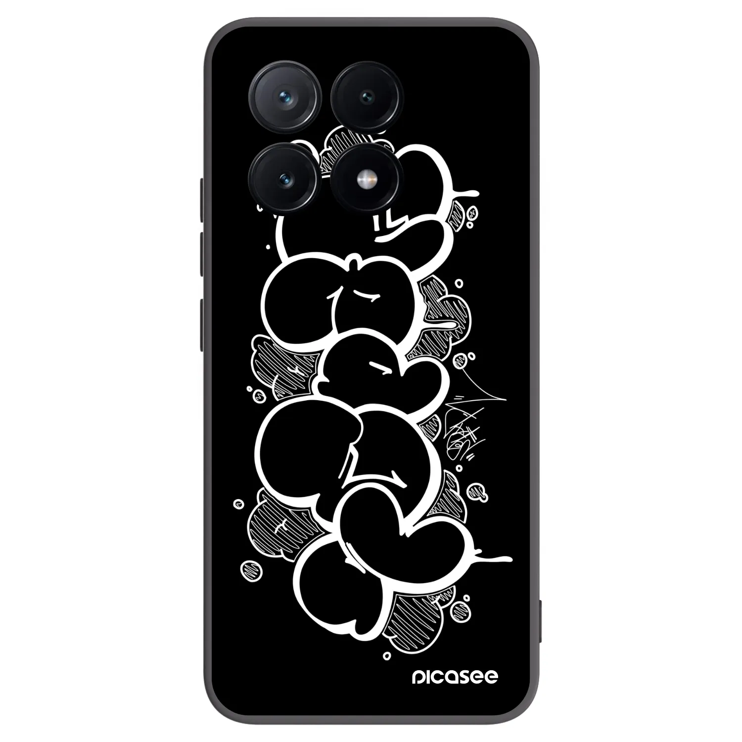 Picasee silikonový černý obal pro Xiaomi Poco X6 Pro - Throw UP