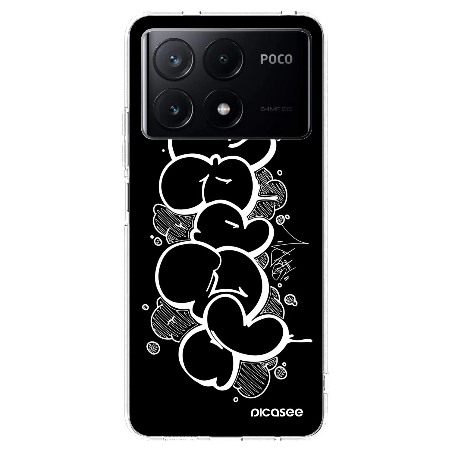 Picasee silikonový průhledný obal pro Xiaomi Poco X6 Pro - Throw UP