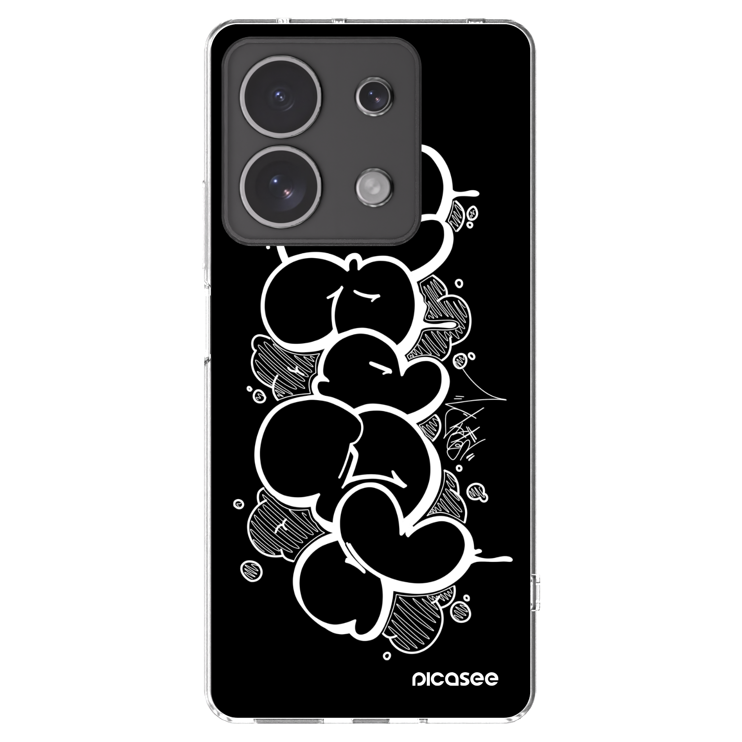 Picasee silikonový průhledný obal pro Xiaomi Redmi Note 13 4G - Throw UP