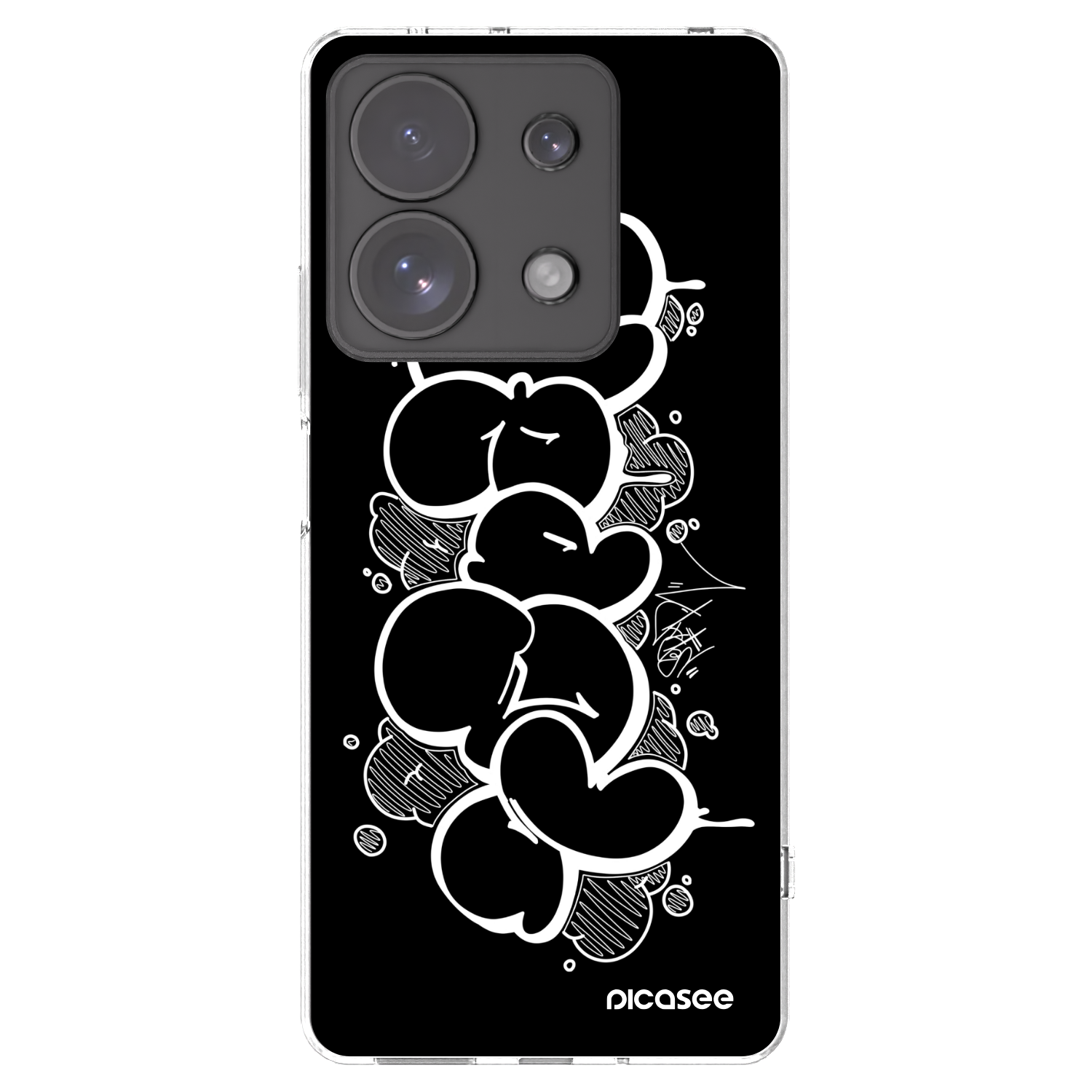 Picasee silikonový průhledný obal pro Xiaomi Redmi Note 13 Pro 4G - Throw UP