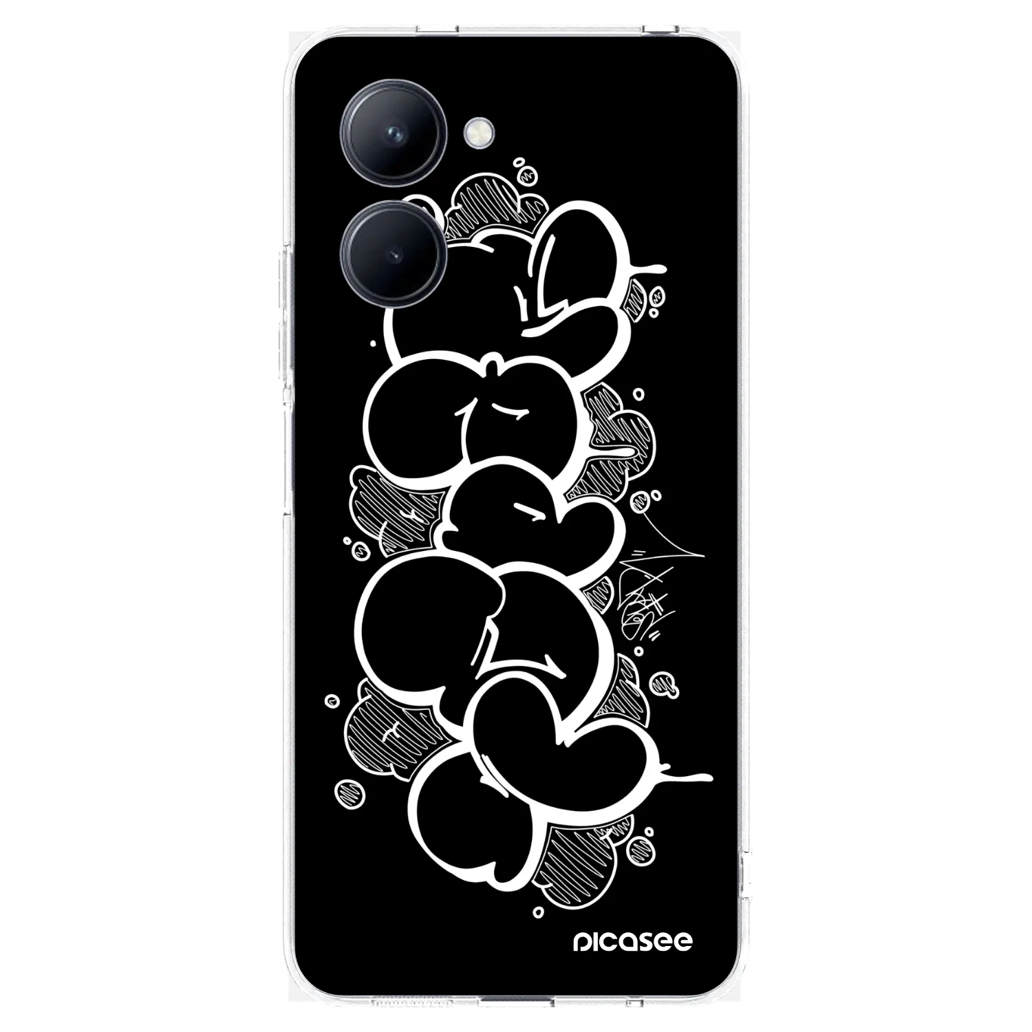Picasee silikonový průhledný obal pro Realme C33 (2023) - Throw UP