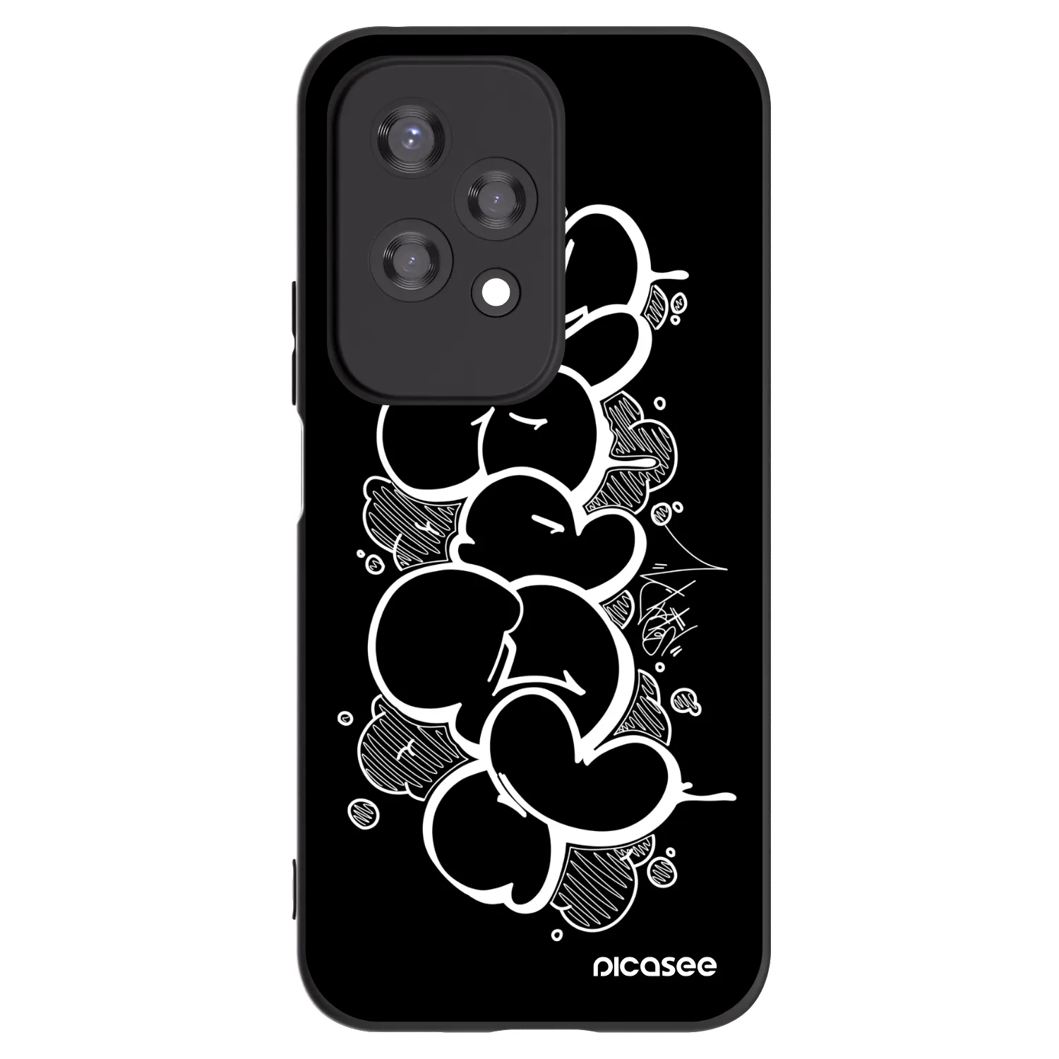 Picasee silikonový černý obal pro Honor 200 Lite - Throw UP
