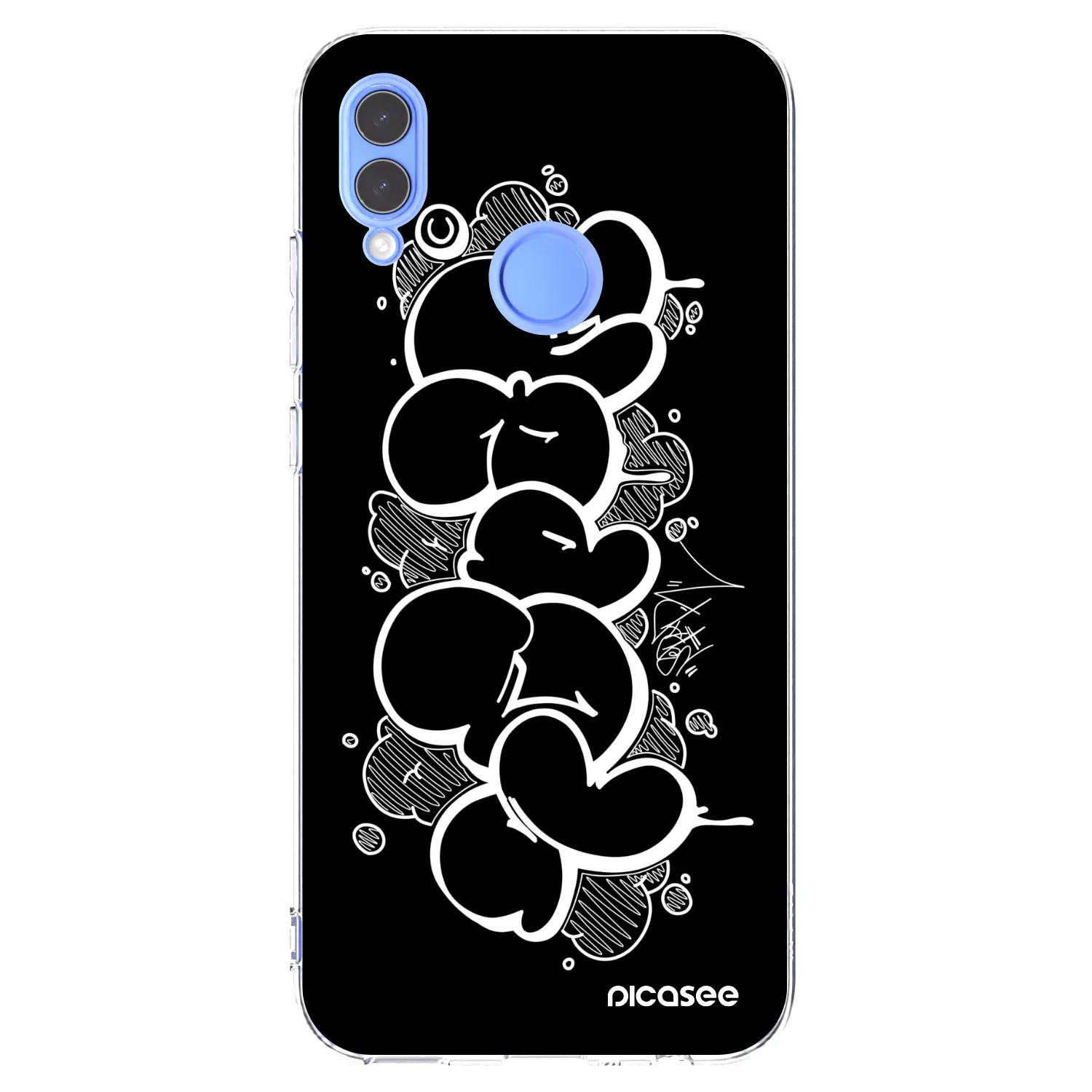 Picasee silikonový průhledný obal pro Huawei P Smart 2019 - Throw UP