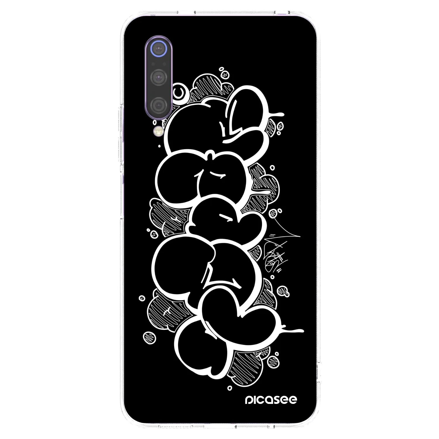 Picasee silikonový průhledný obal pro Xiaomi Mi 9 - Throw UP