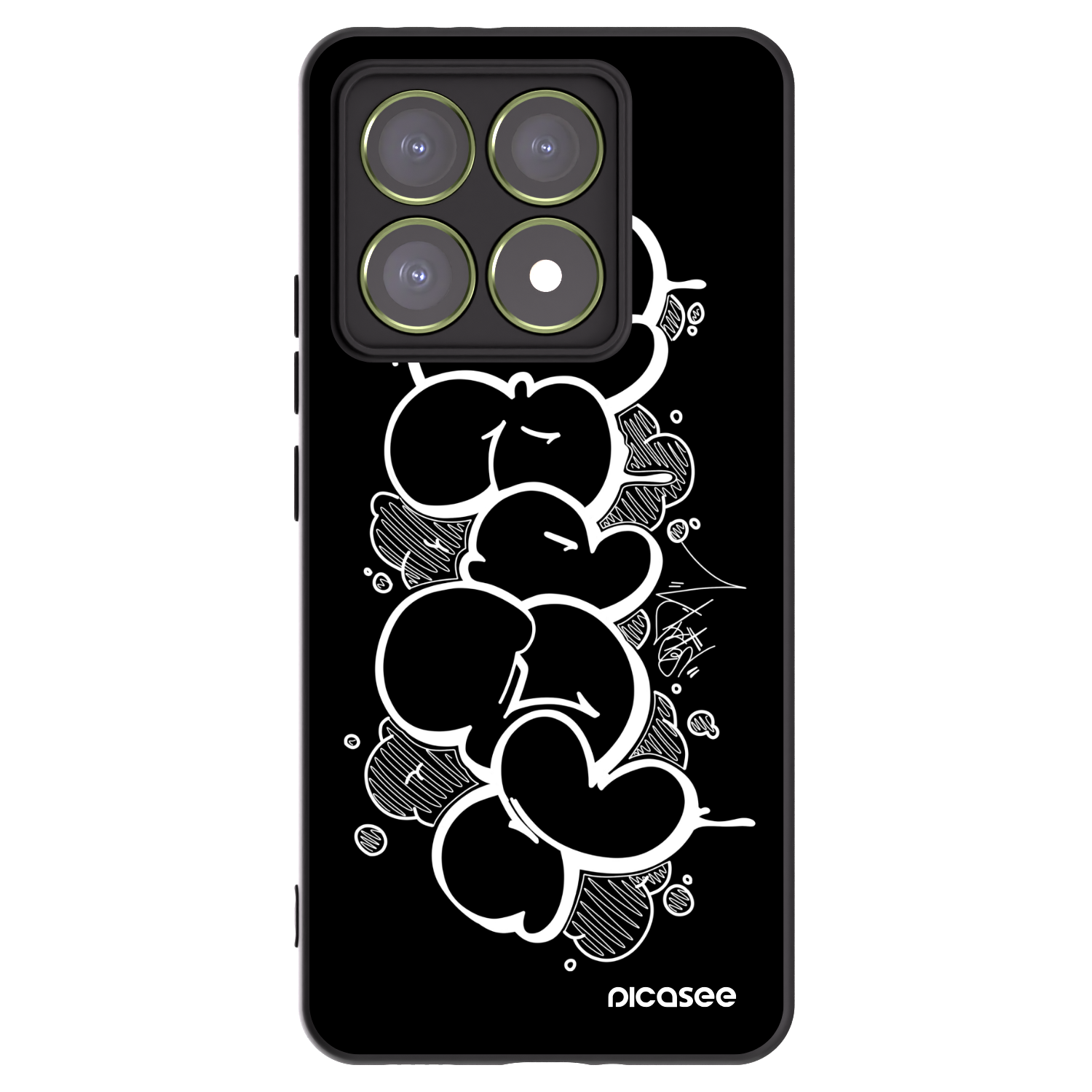 Picasee silikonový černý obal pro Xiaomi 14T - Throw UP