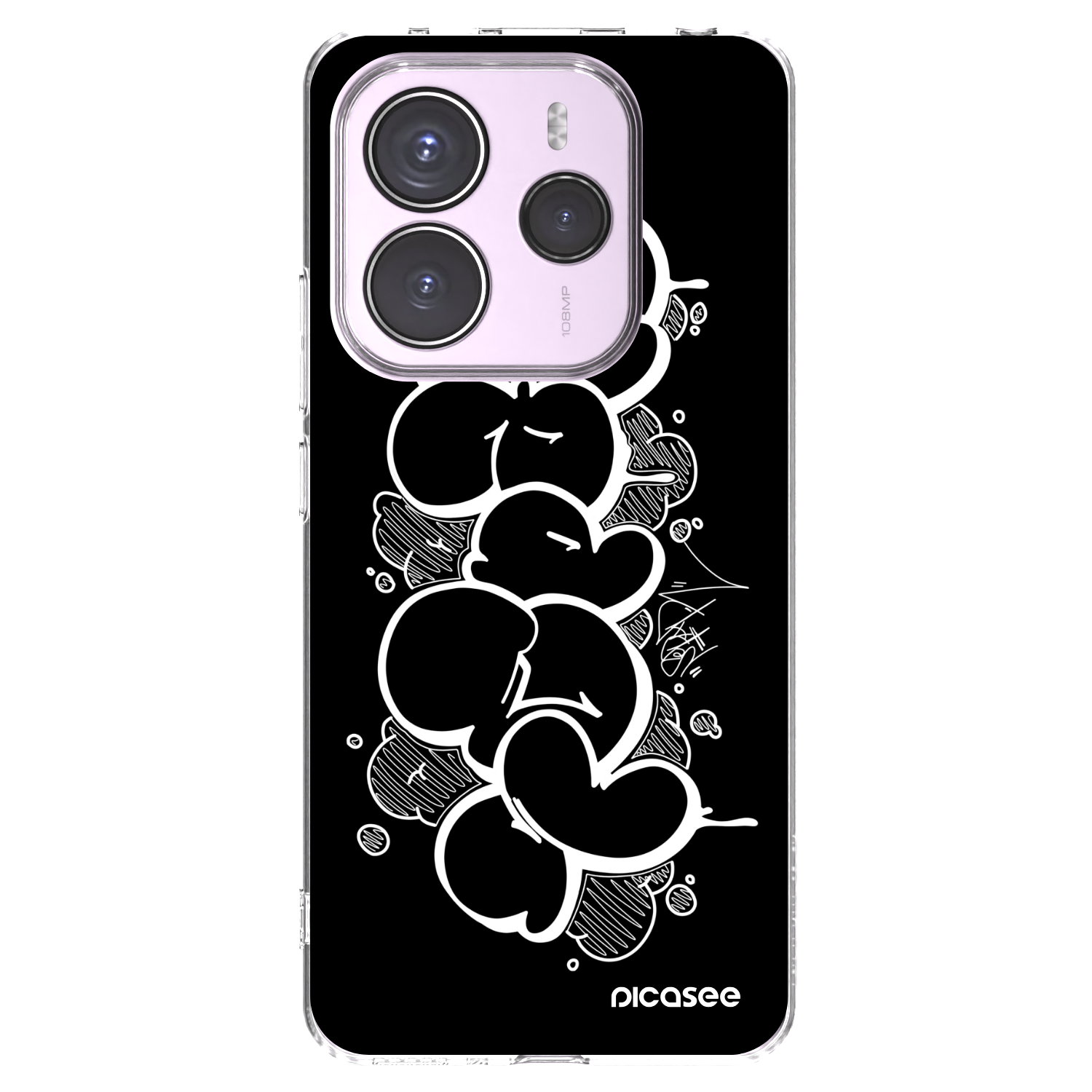 Picasee silikonový průhledný obal pro Xiaomi Redmi Note 14 5G - Throw UP