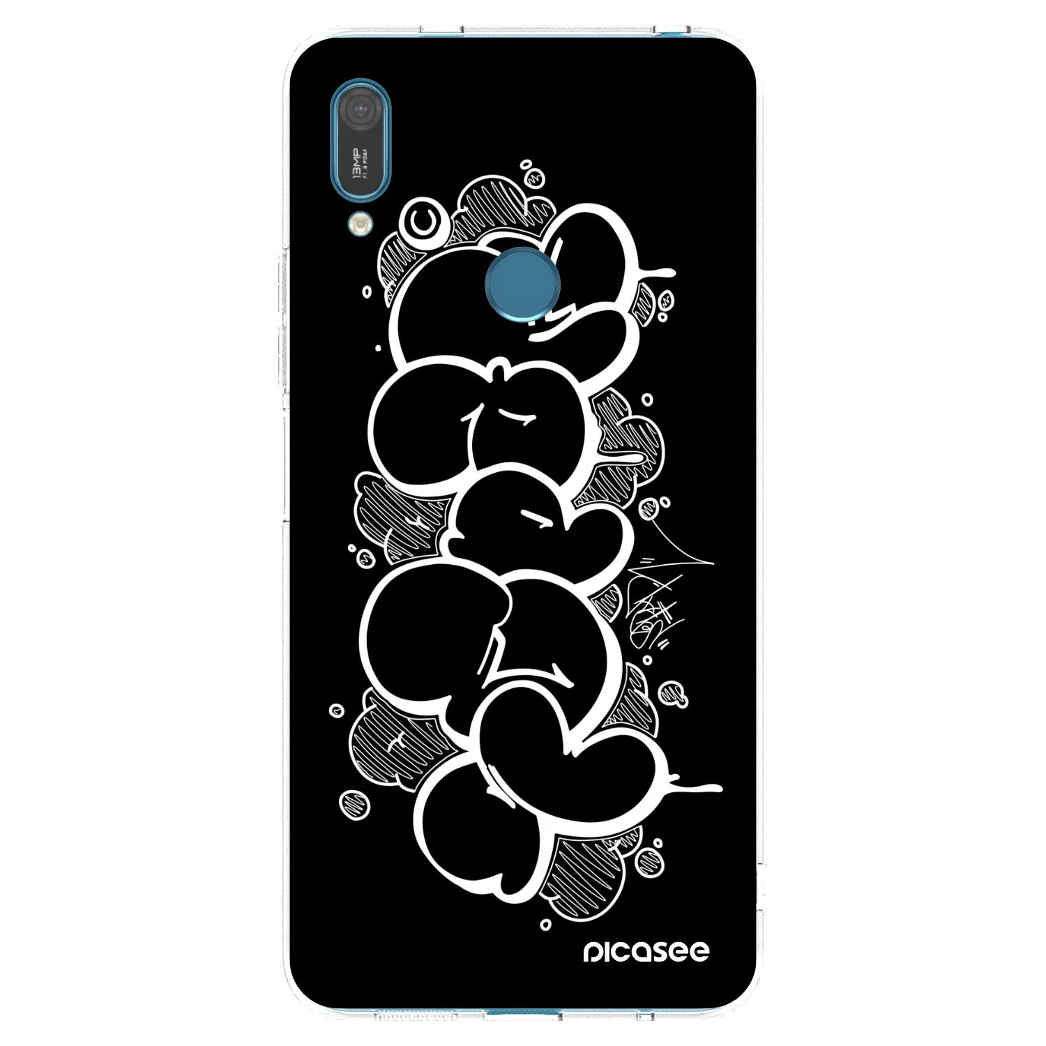 Picasee silikonový průhledný obal pro Huawei Y7 2019 - Throw UP