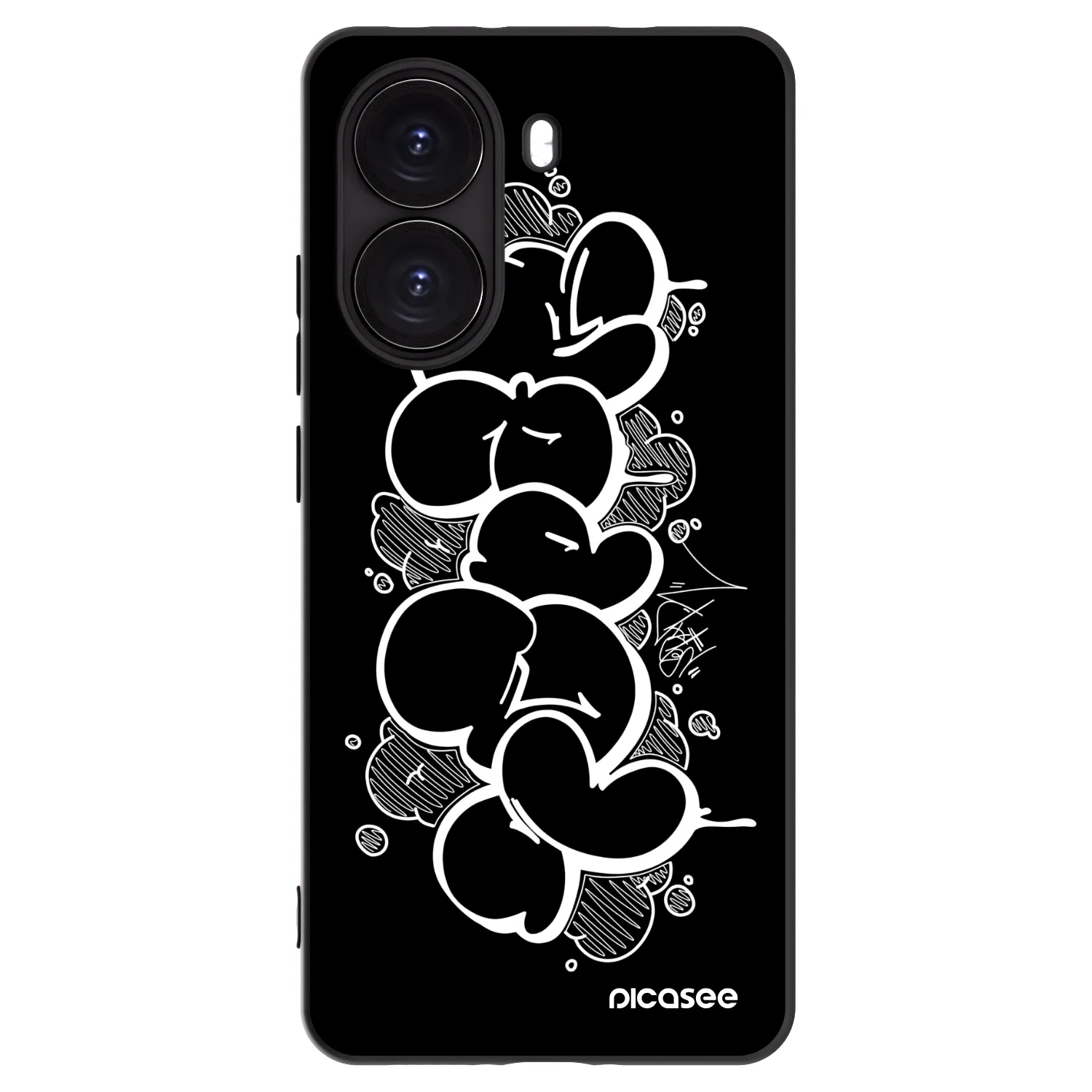 Picasee silikonový černý obal pro Xiaomi Poco X7 Pro 5G - Throw UP