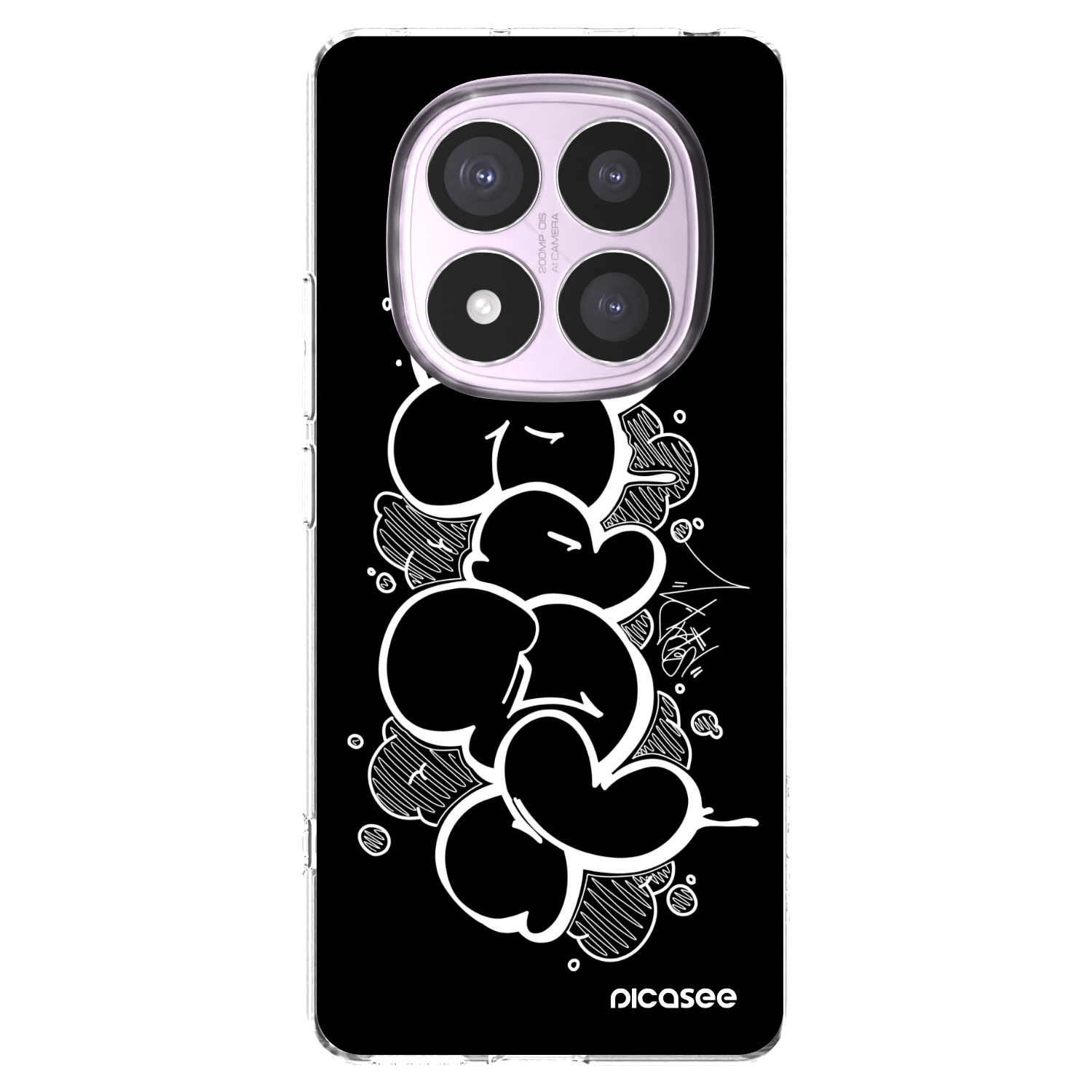 Picasee silikonový průhledný obal pro Xiaomi Redmi Note 14 Pro 4G - Throw UP