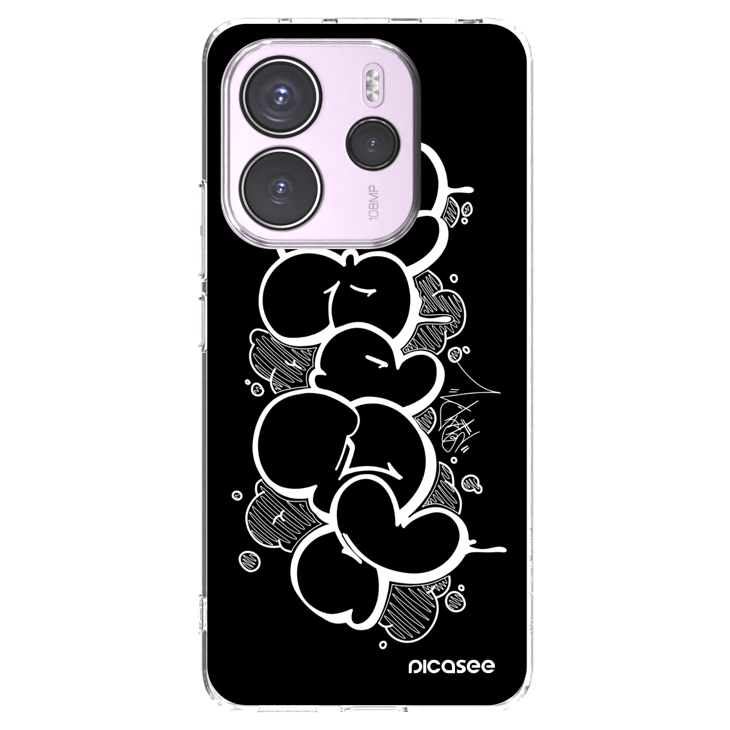 Picasee silikonový průhledný obal pro Xiaomi Redmi Note 14 4G - Throw UP