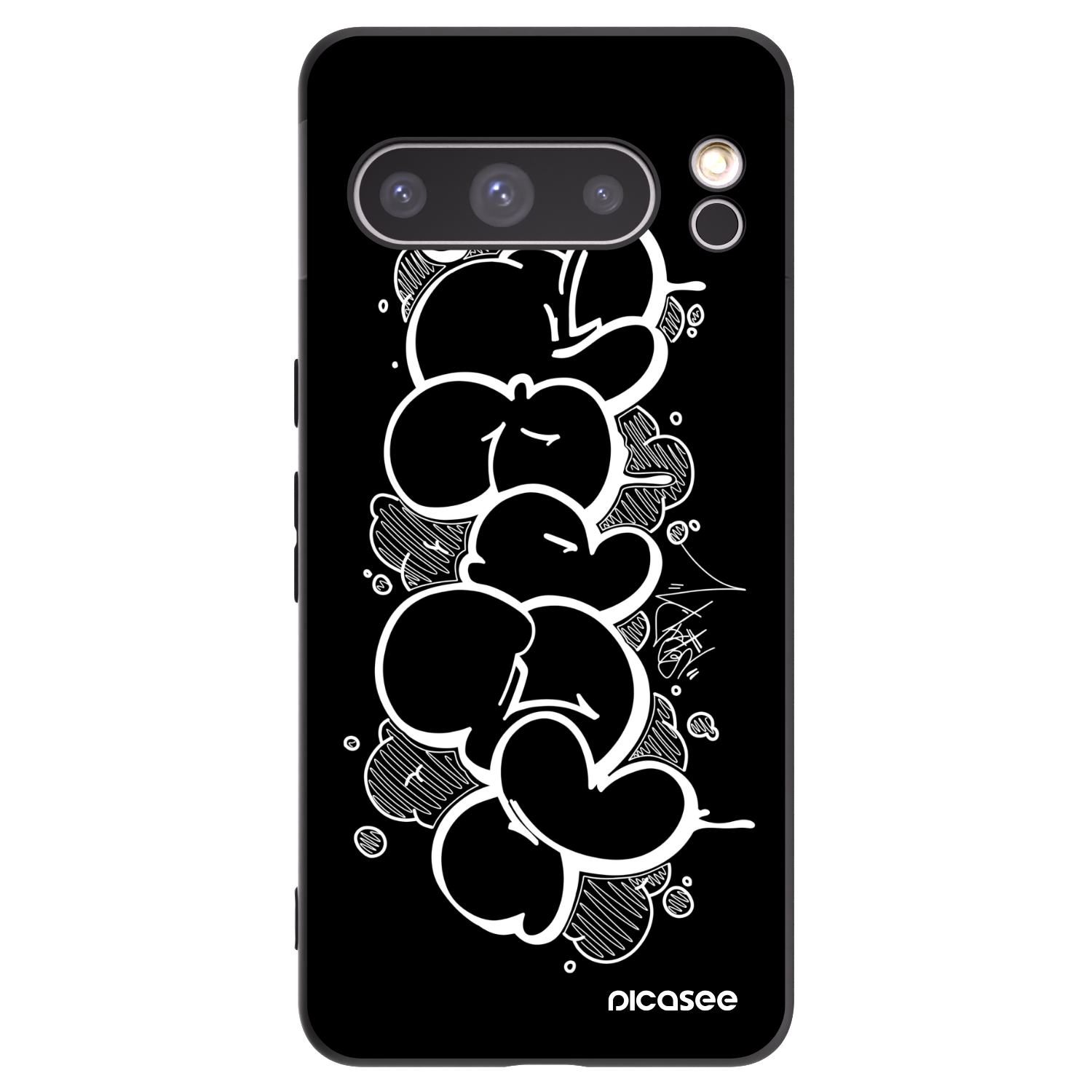 Picasee silikonový černý obal pro Google Pixel 8 Pro - Throw UP