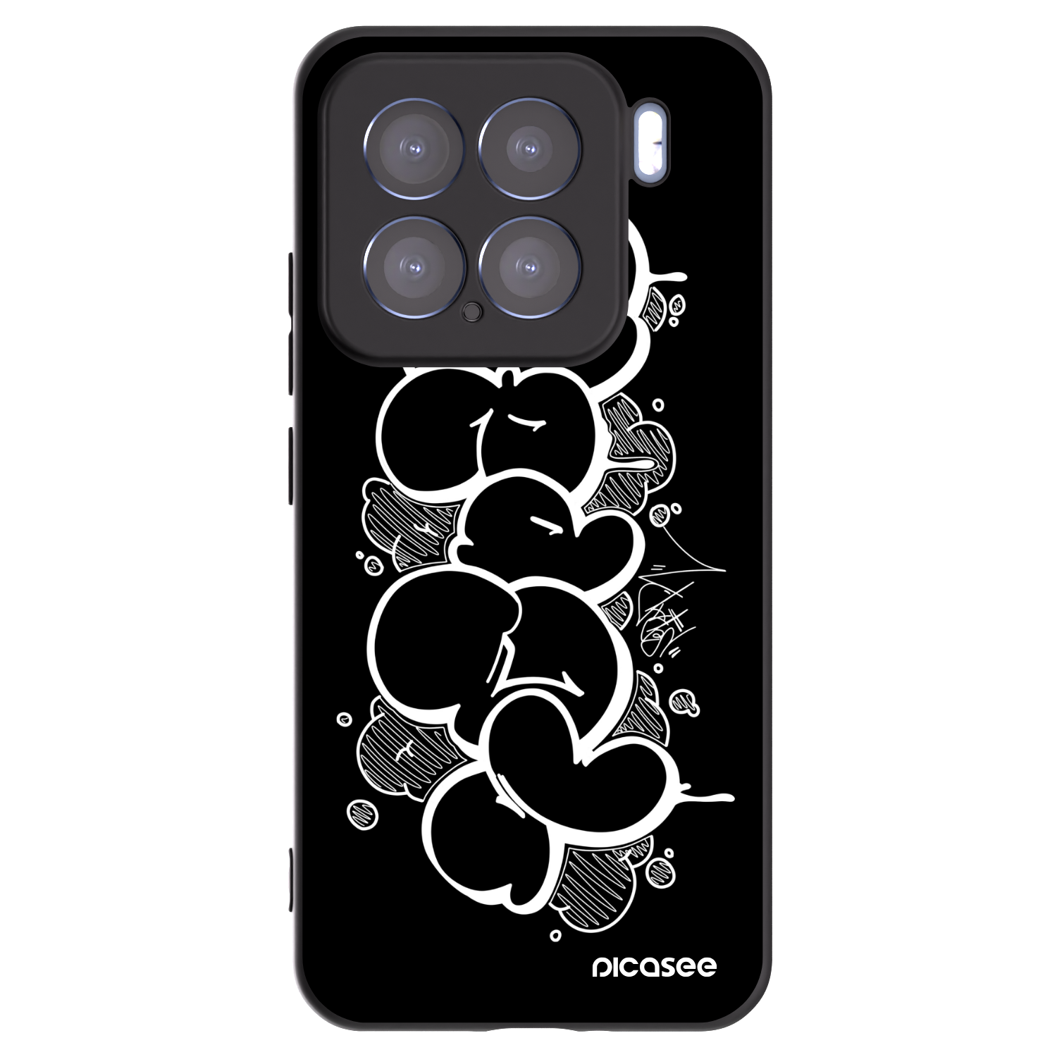 Picasee silikonový černý obal pro Xiaomi 15 - Throw UP
