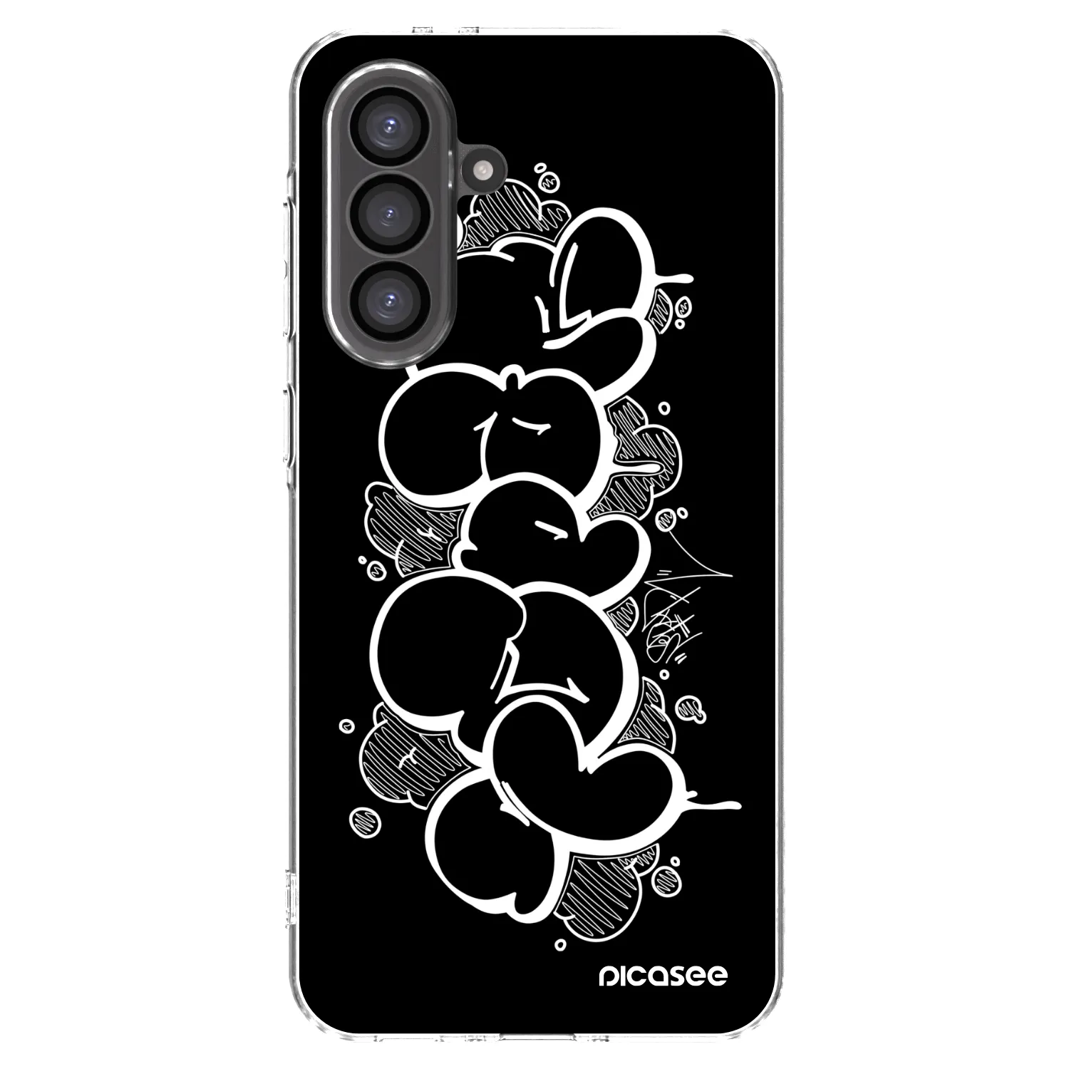 Picasee silikonový průhledný obal pro Samsung Galaxy A56 5G A566B - Throw UP