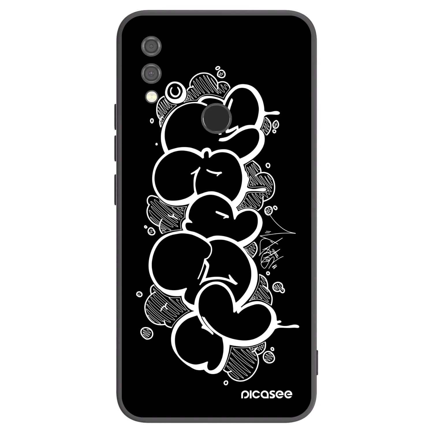 Picasee silikonový černý obal pro Xiaomi Redmi Note 7 - Throw UP