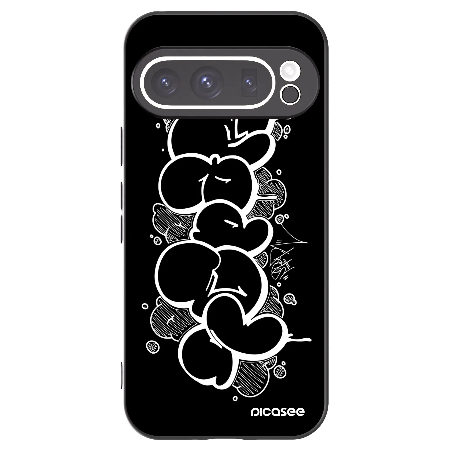 Picasee silikonový černý obal pro Google Pixel 9 Pro - Throw UP
