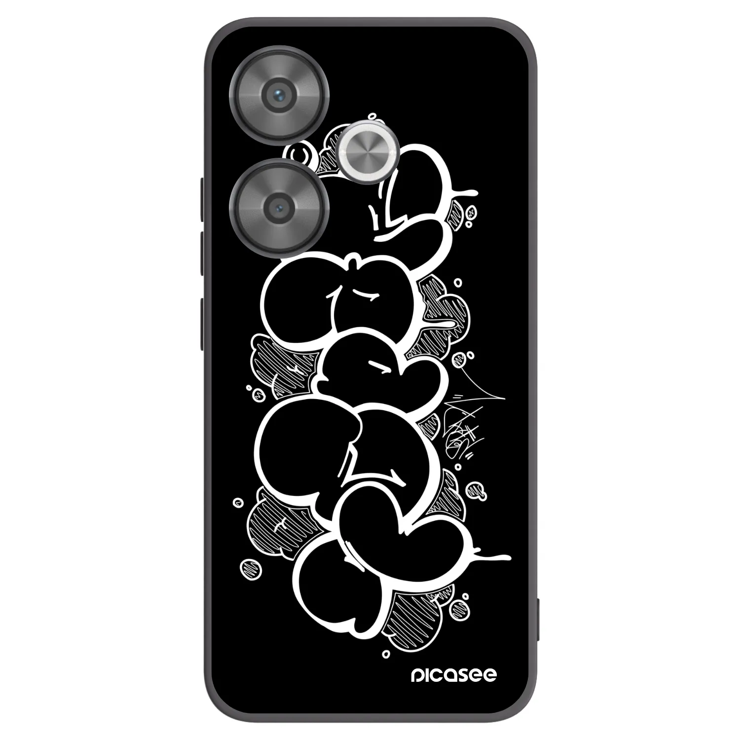Picasee silikonový černý obal pro Xiaomi Poco F6 - Throw UP