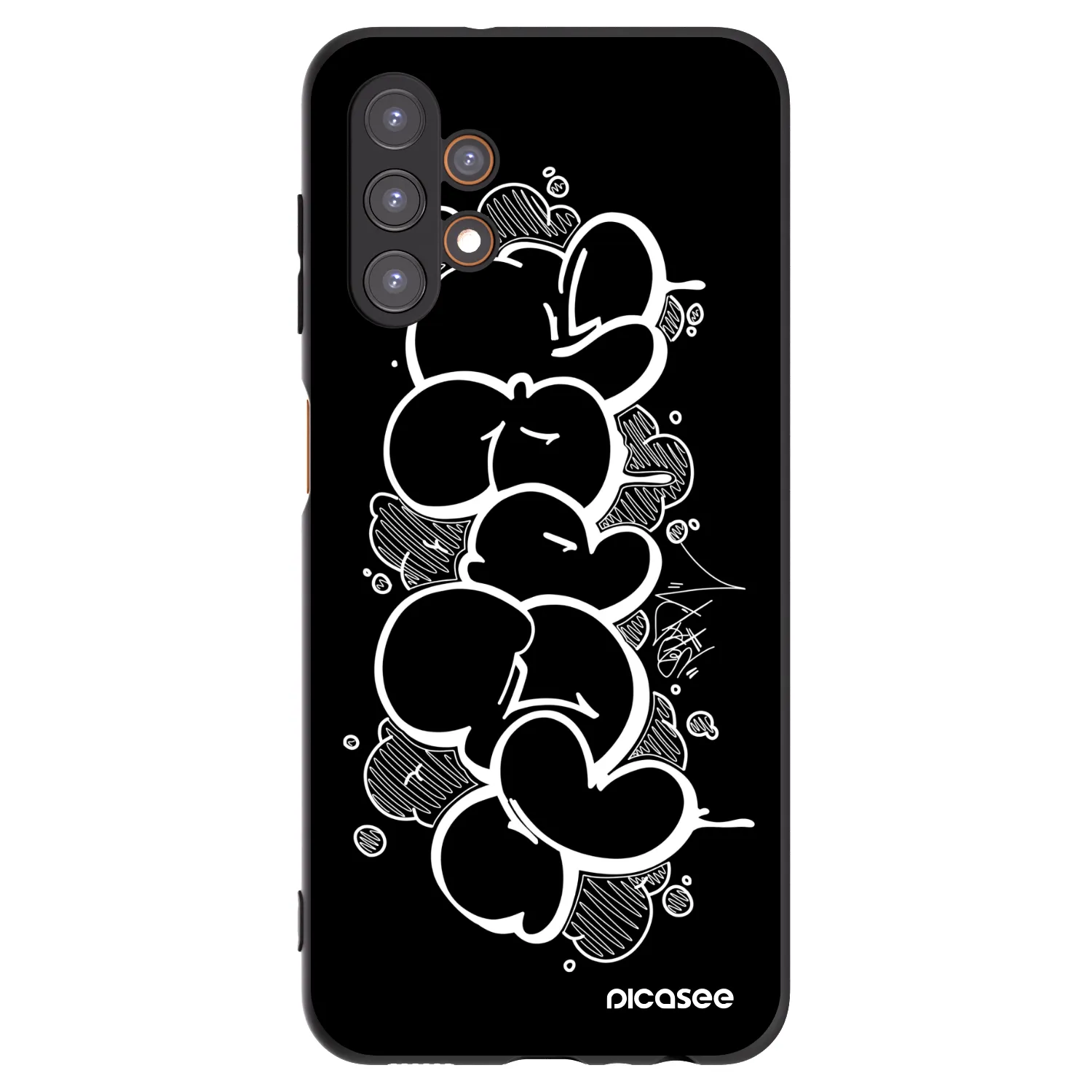 Picasee silikonový černý obal pro Samsung Galaxy A13 5G - Throw UP