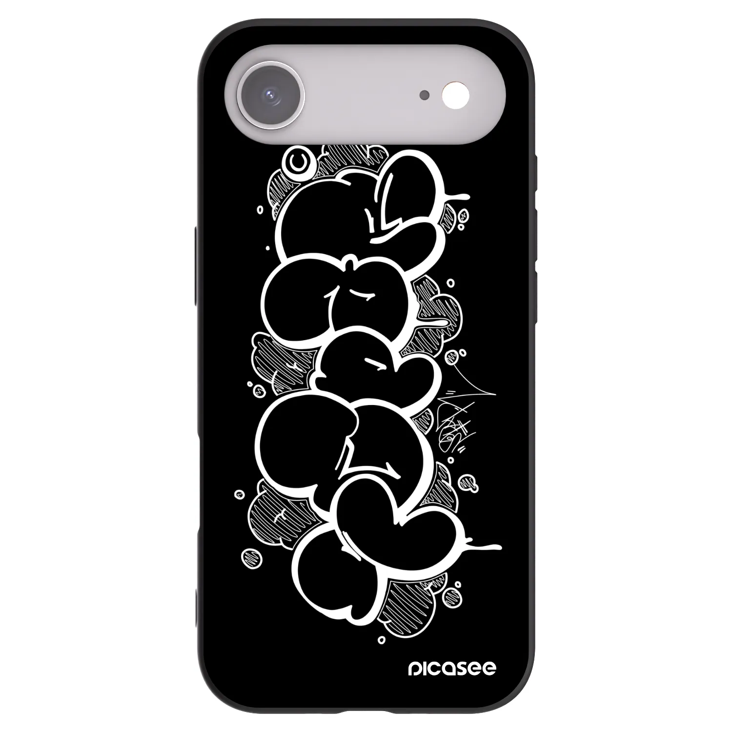 Picasee silikonový černý obal pro Apple iPhone Air - Throw UP