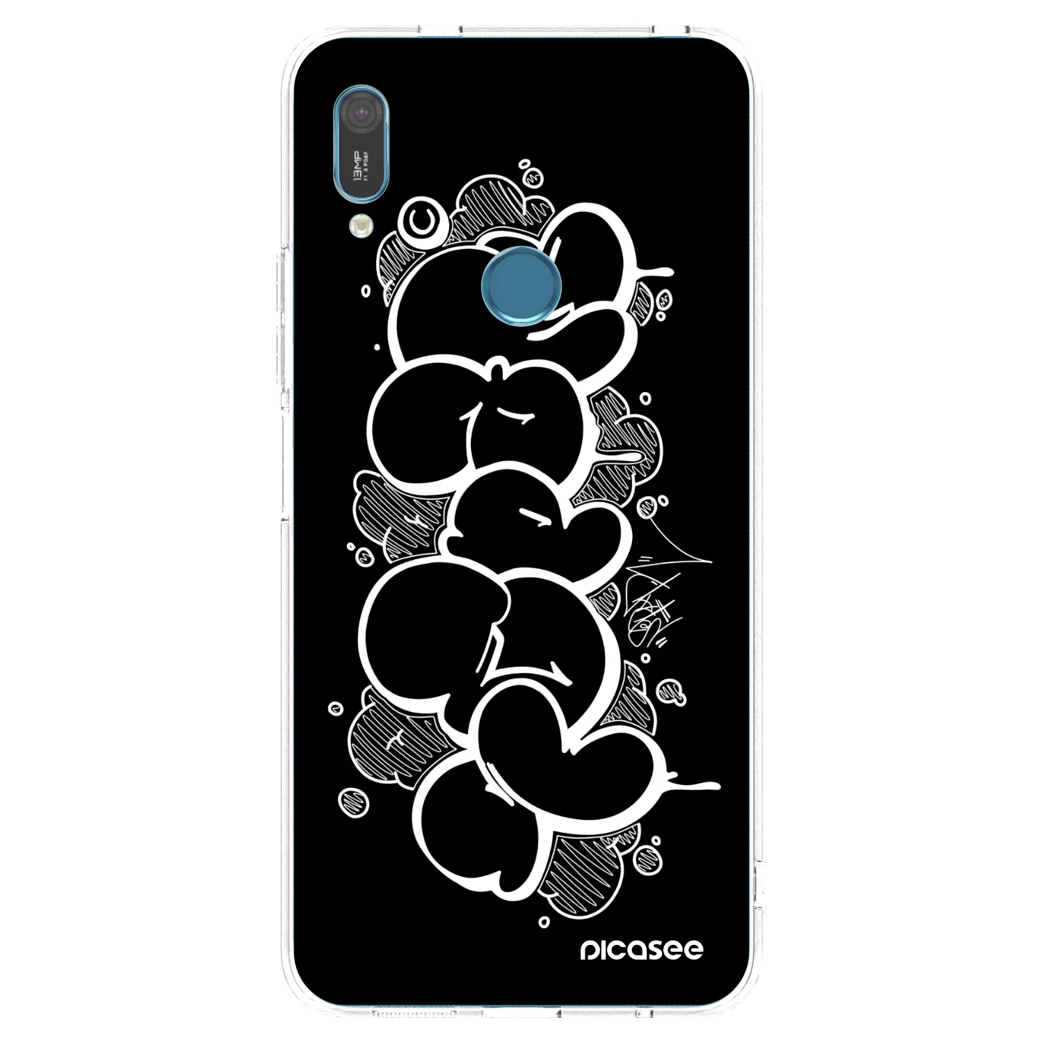 Picasee silikonový průhledný obal pro Huawei Y6 2019 - Throw UP