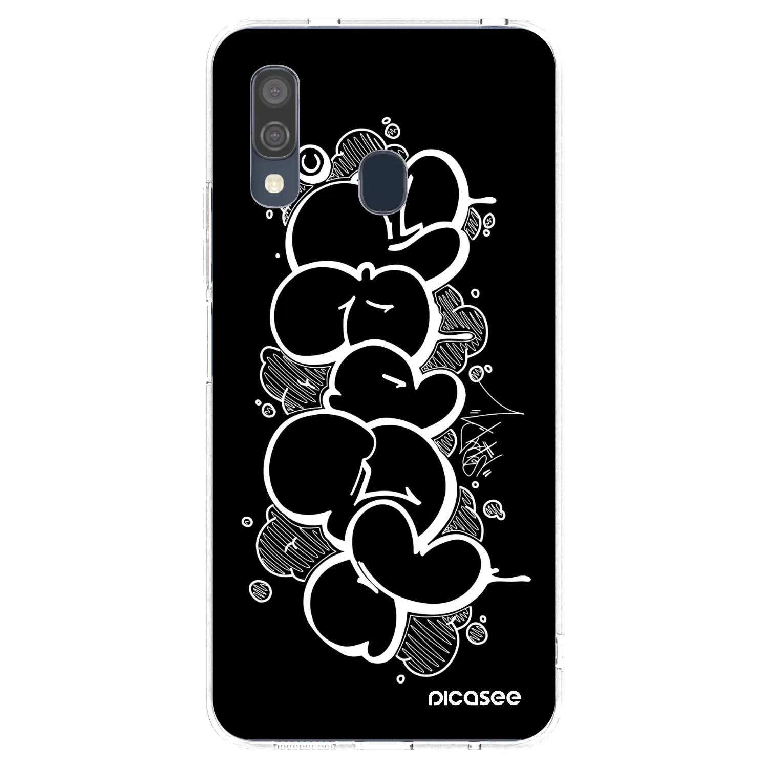 Picasee silikonový průhledný obal pro Samsung Galaxy A40 A405F - Throw UP