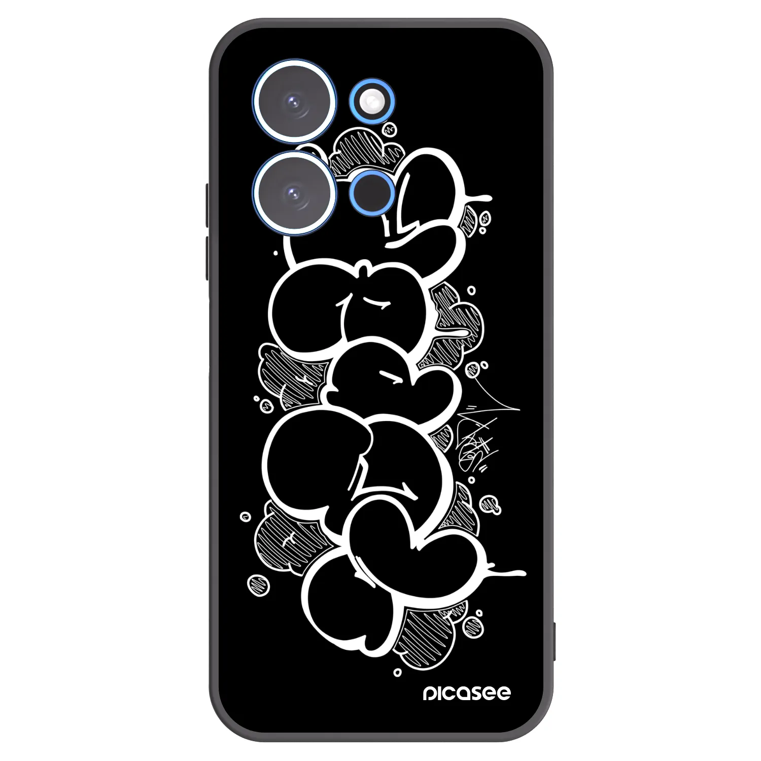 Picasee silikonový černý obal pro Xiaomi Redmi 15C 4G - Throw UP