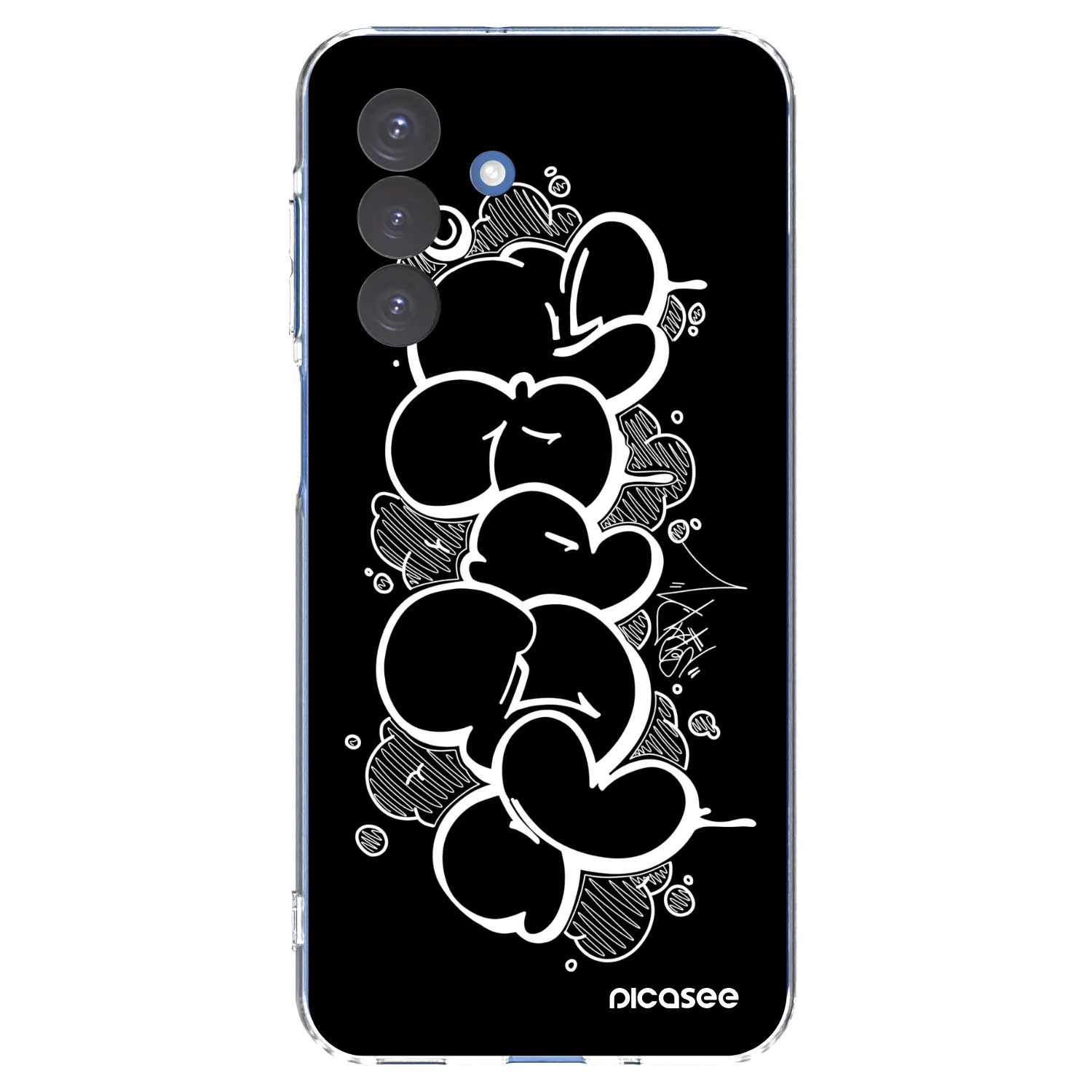 Picasee silikonový průhledný obal pro Samsung Galaxy A17 5G - Throw UP