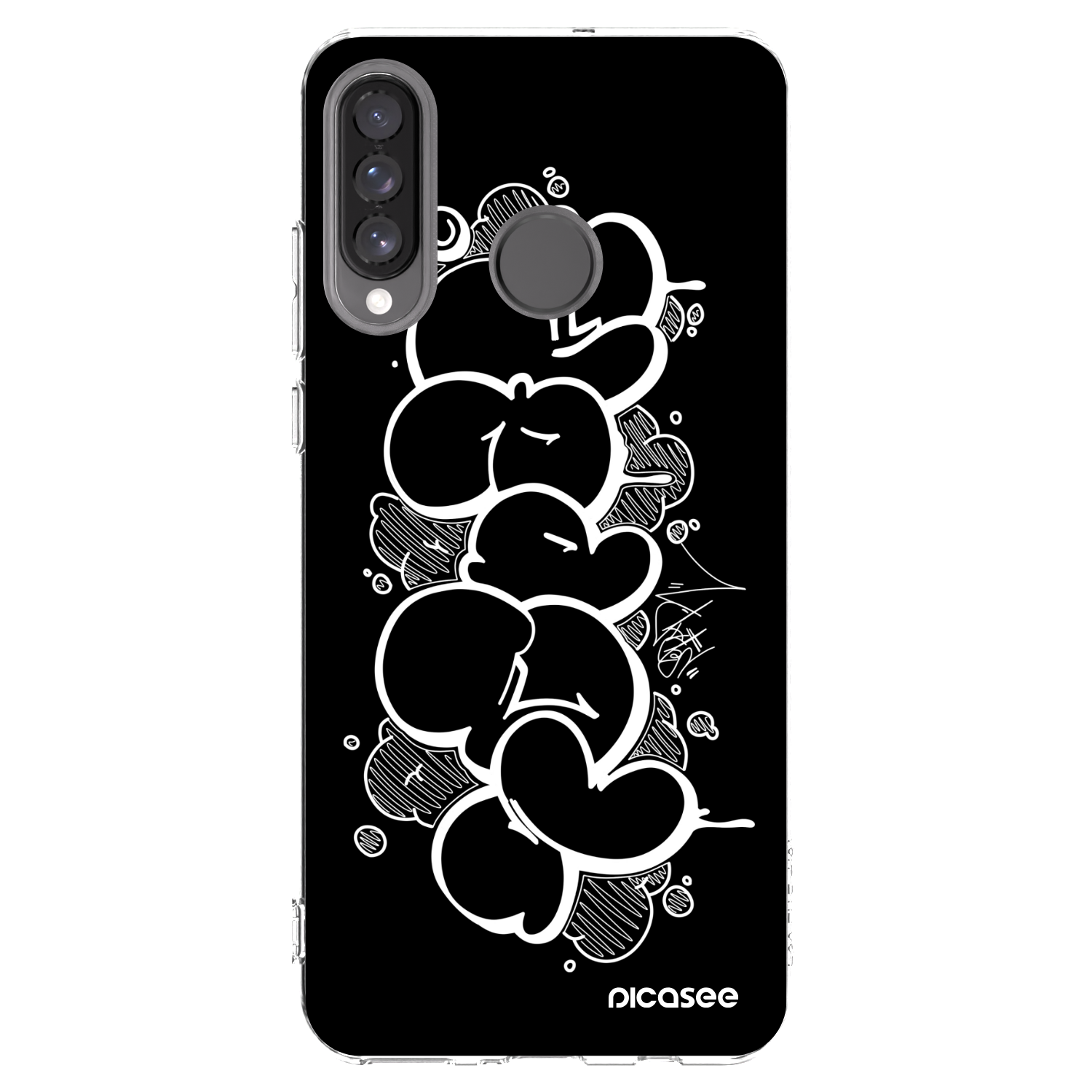 Picasee silikonový průhledný obal pro Huawei P30 Lite - Throw UP