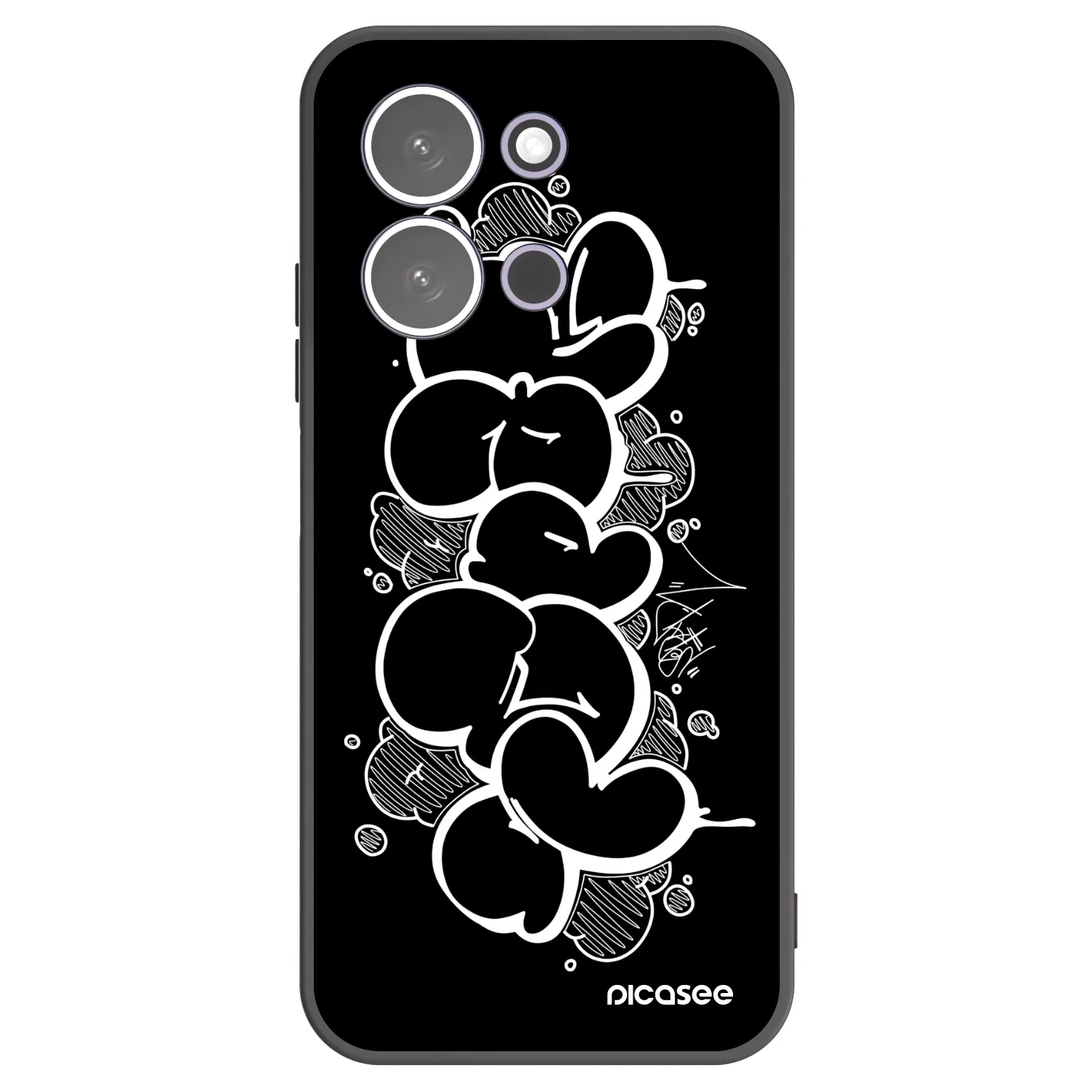 Picasee silikonový černý obal pro Xiaomi Redmi 15C 5G - Throw UP