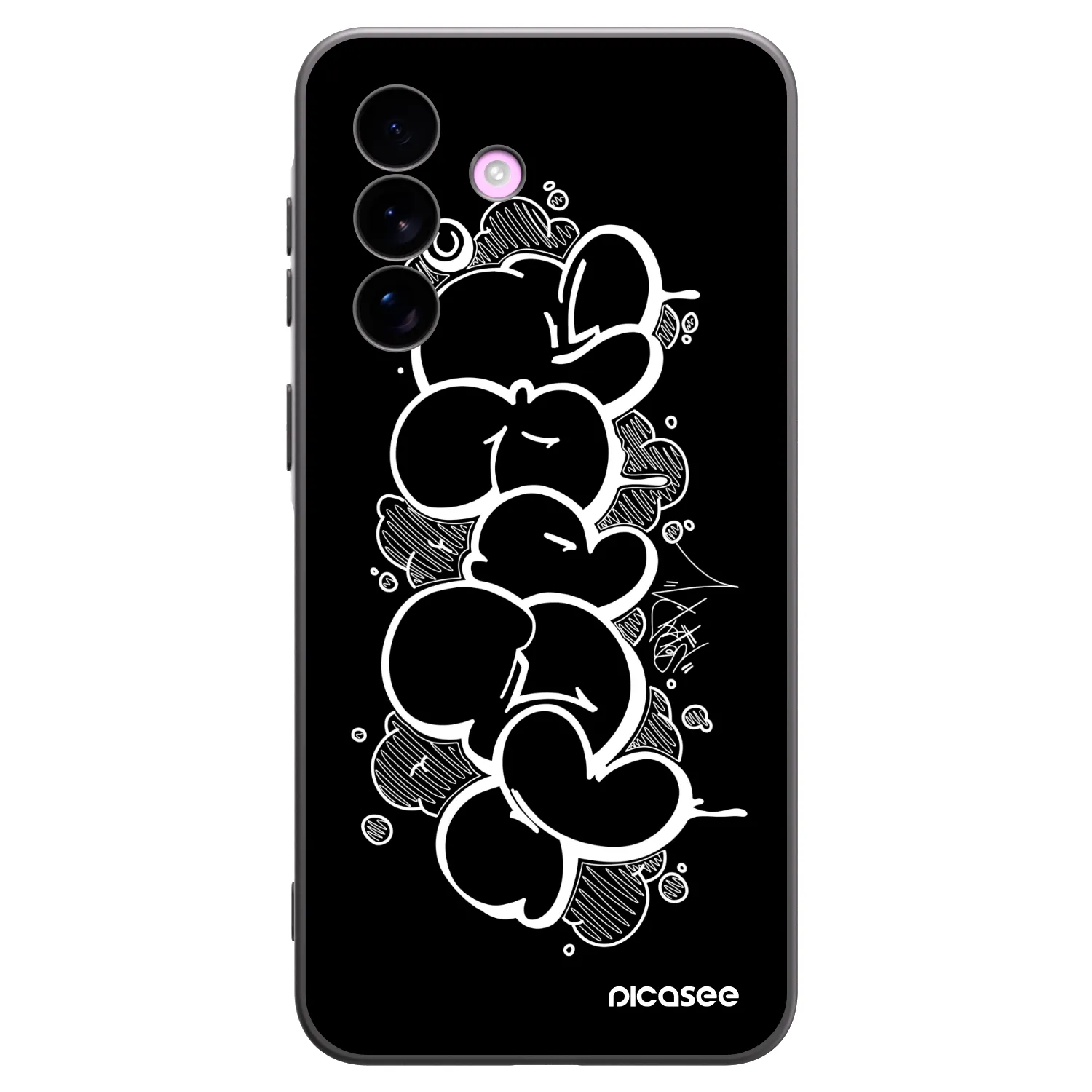 Picasee silikonový černý obal pro Samsung Galaxy A57 5G - Throw UP